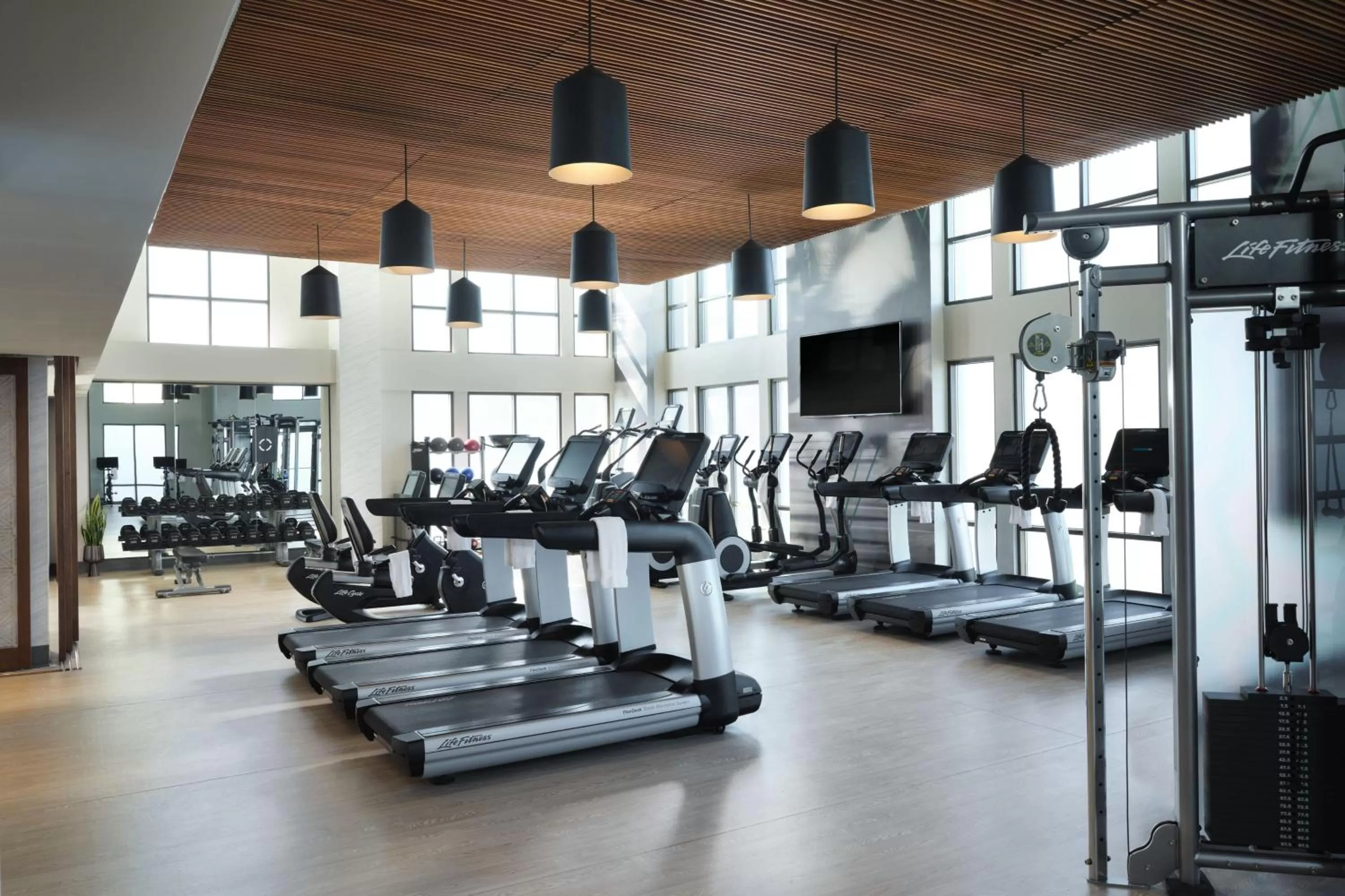 Fitness centre/facilities in Austin Marriott South