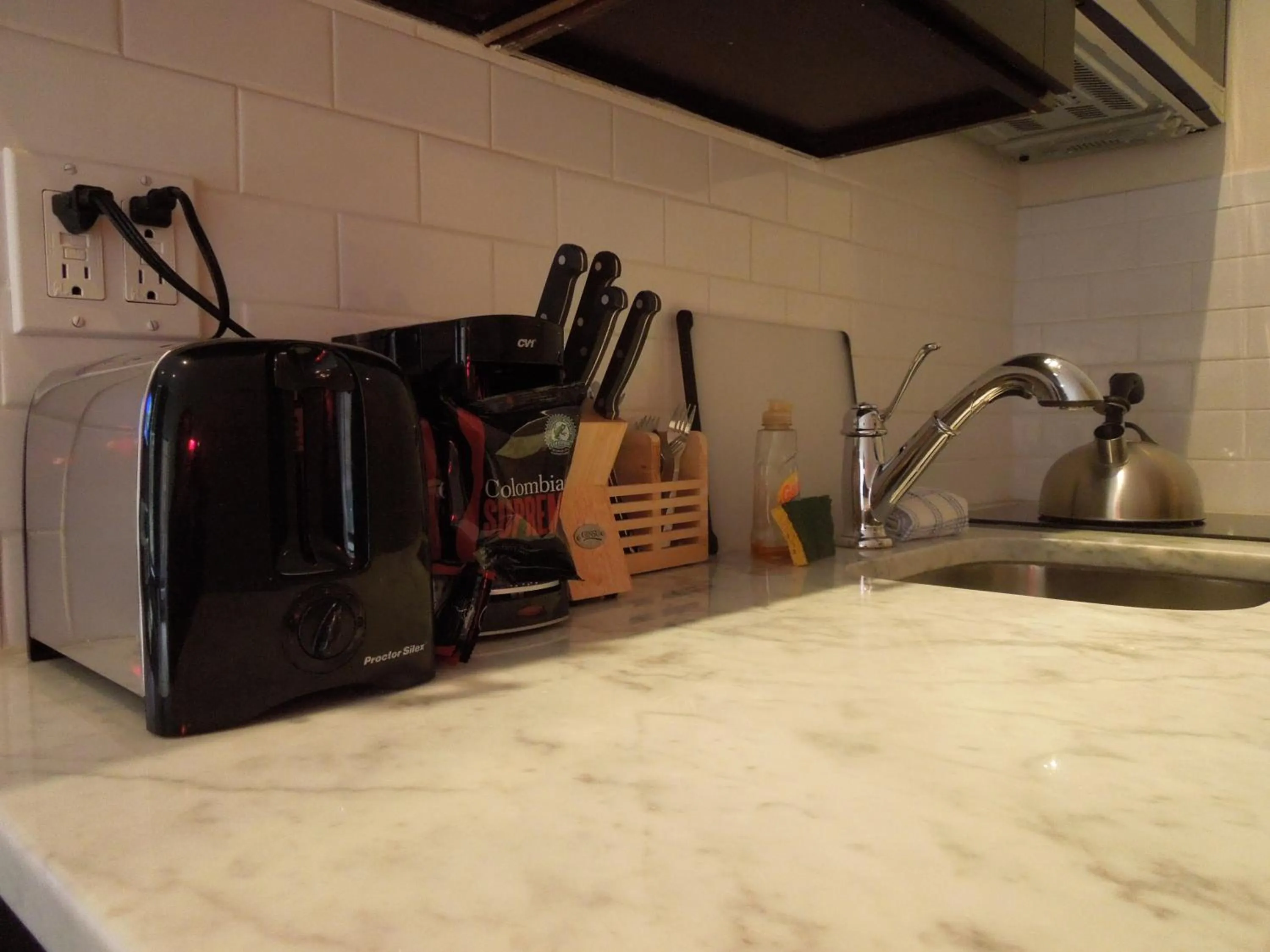 Kitchen or kitchenette in East Village Hotel