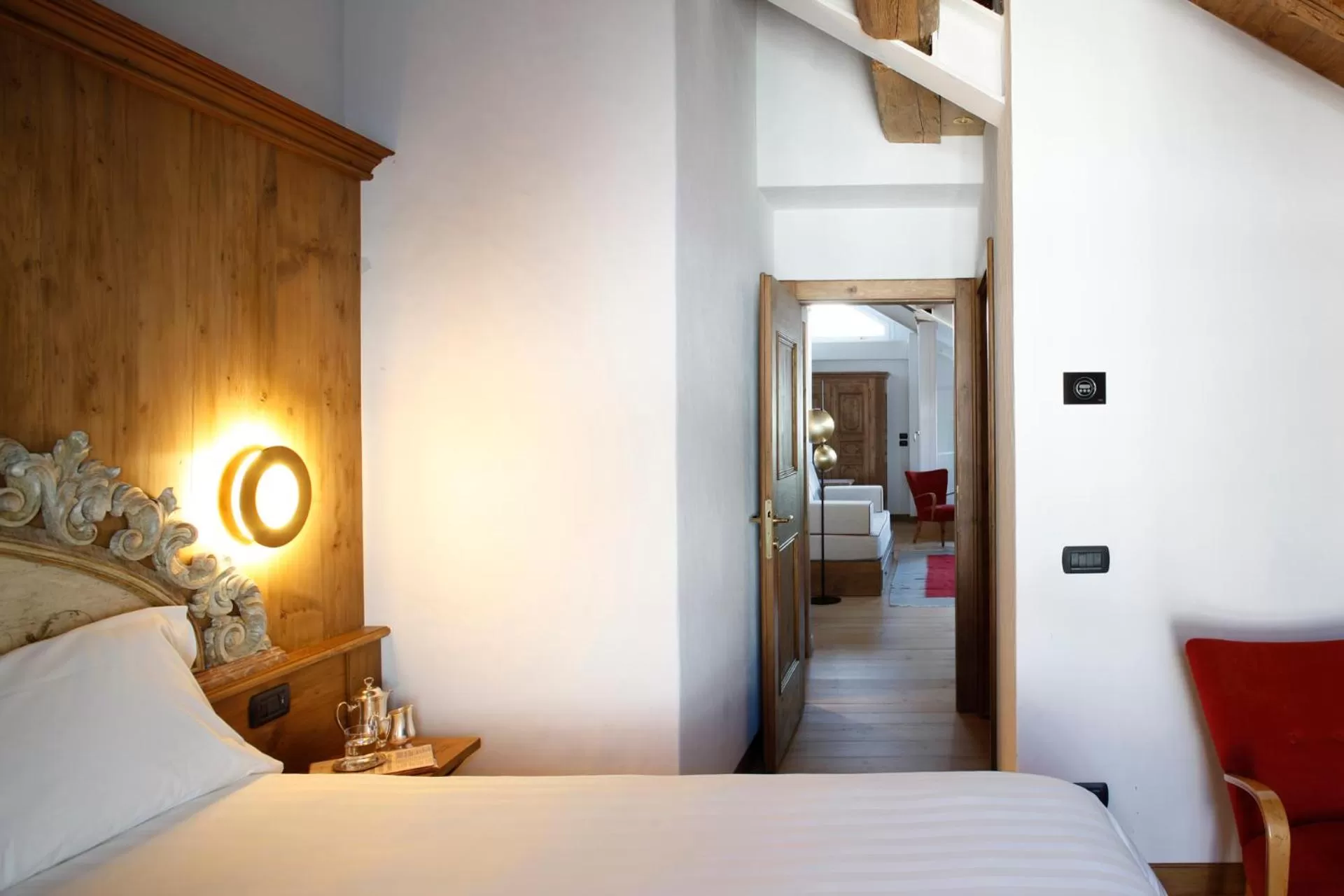 Bedroom, Bed in Hotel Cortina