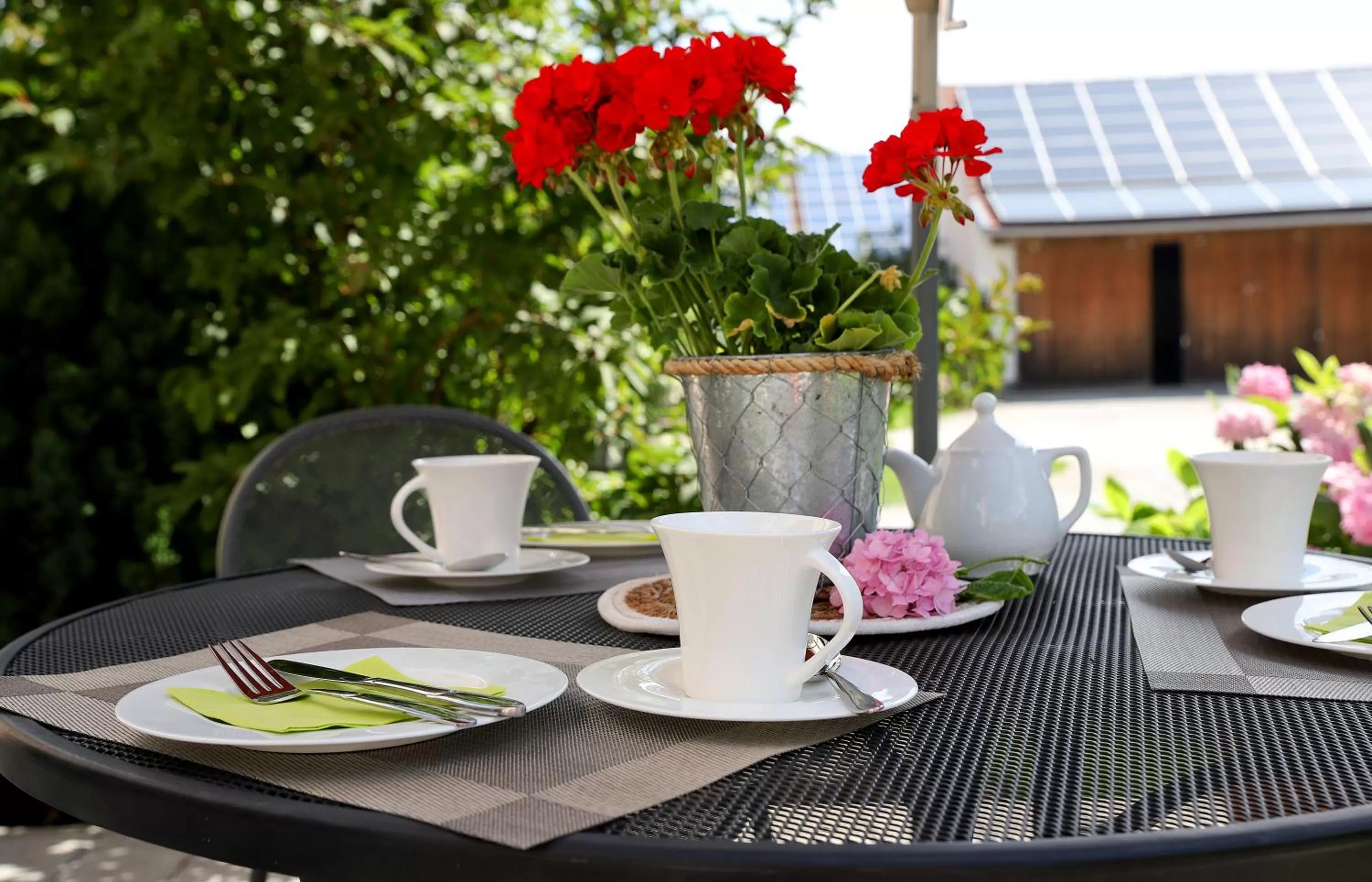 Balcony/Terrace in Lohauserhof - Biohof und Hotel