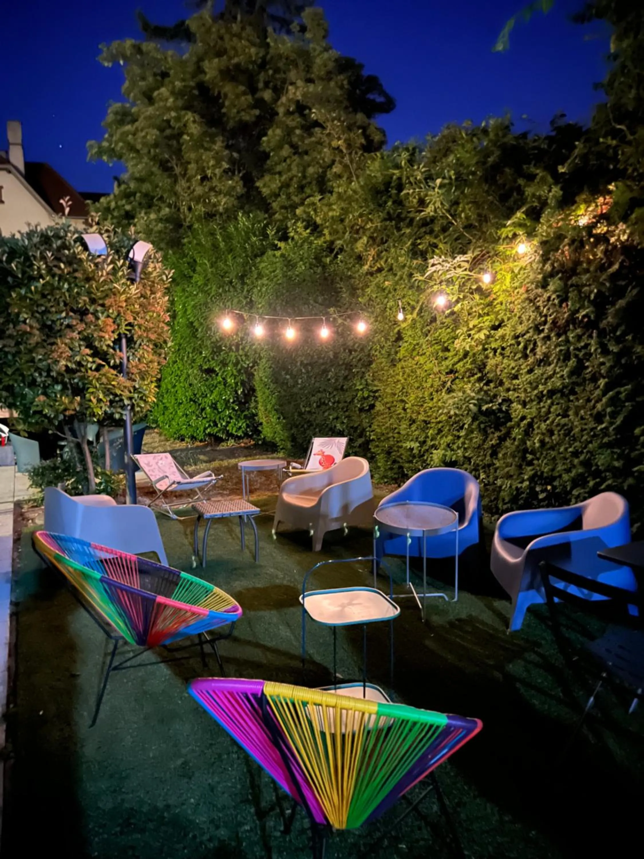 Patio in Hotel Arc-En-Ciel Colmar Contact Hotel