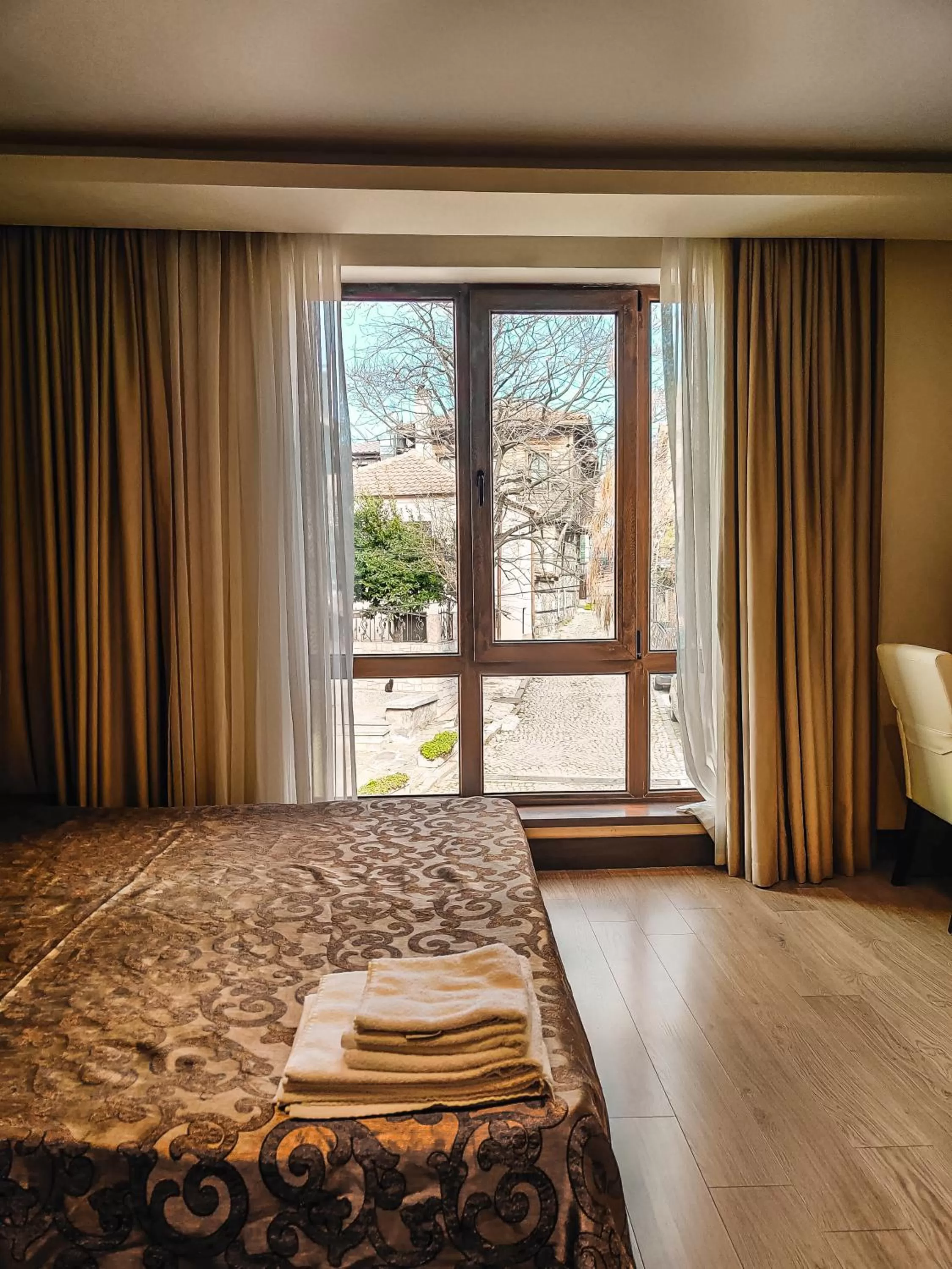 Bed in Family Hotel Casa del Mare