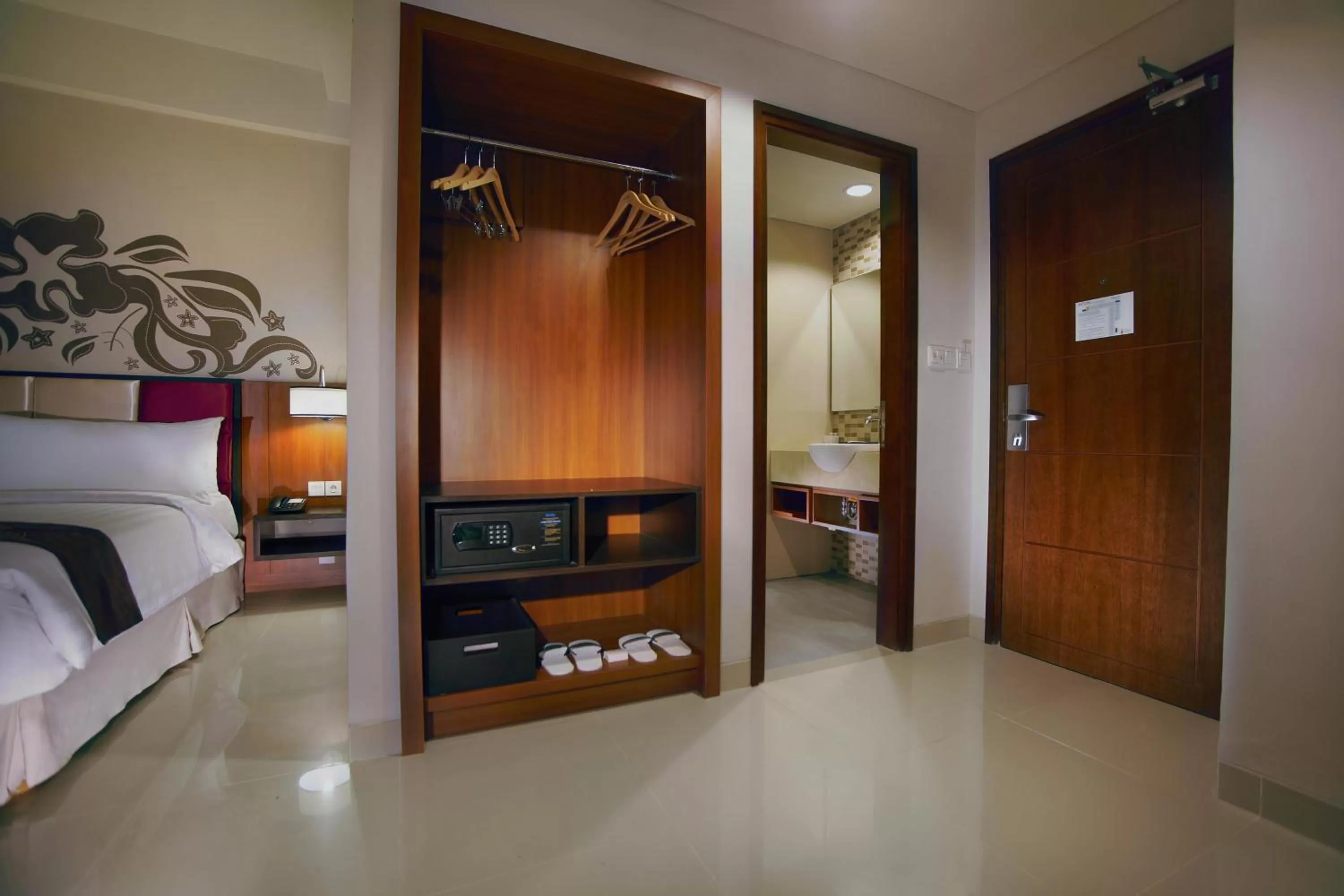 Decorative detail, Bed in Aston Bojonegoro City Hotel