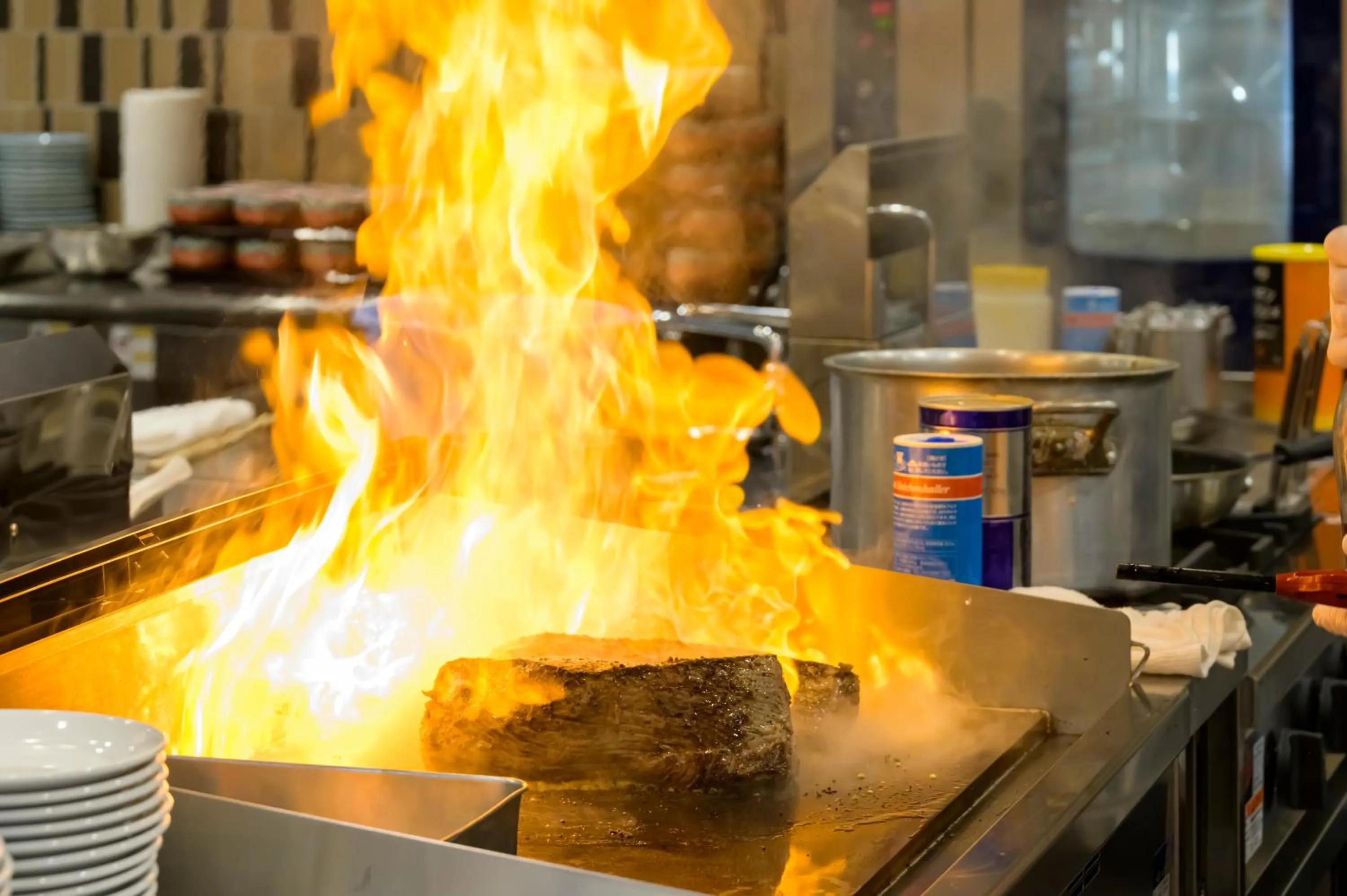 Food close-up in Senkeien Tsukioka Hotel