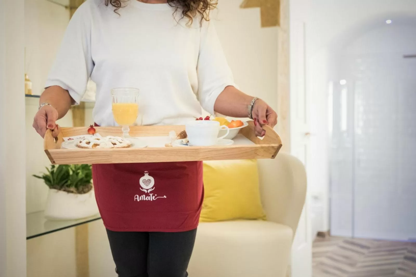 Living room in Amatè Suite