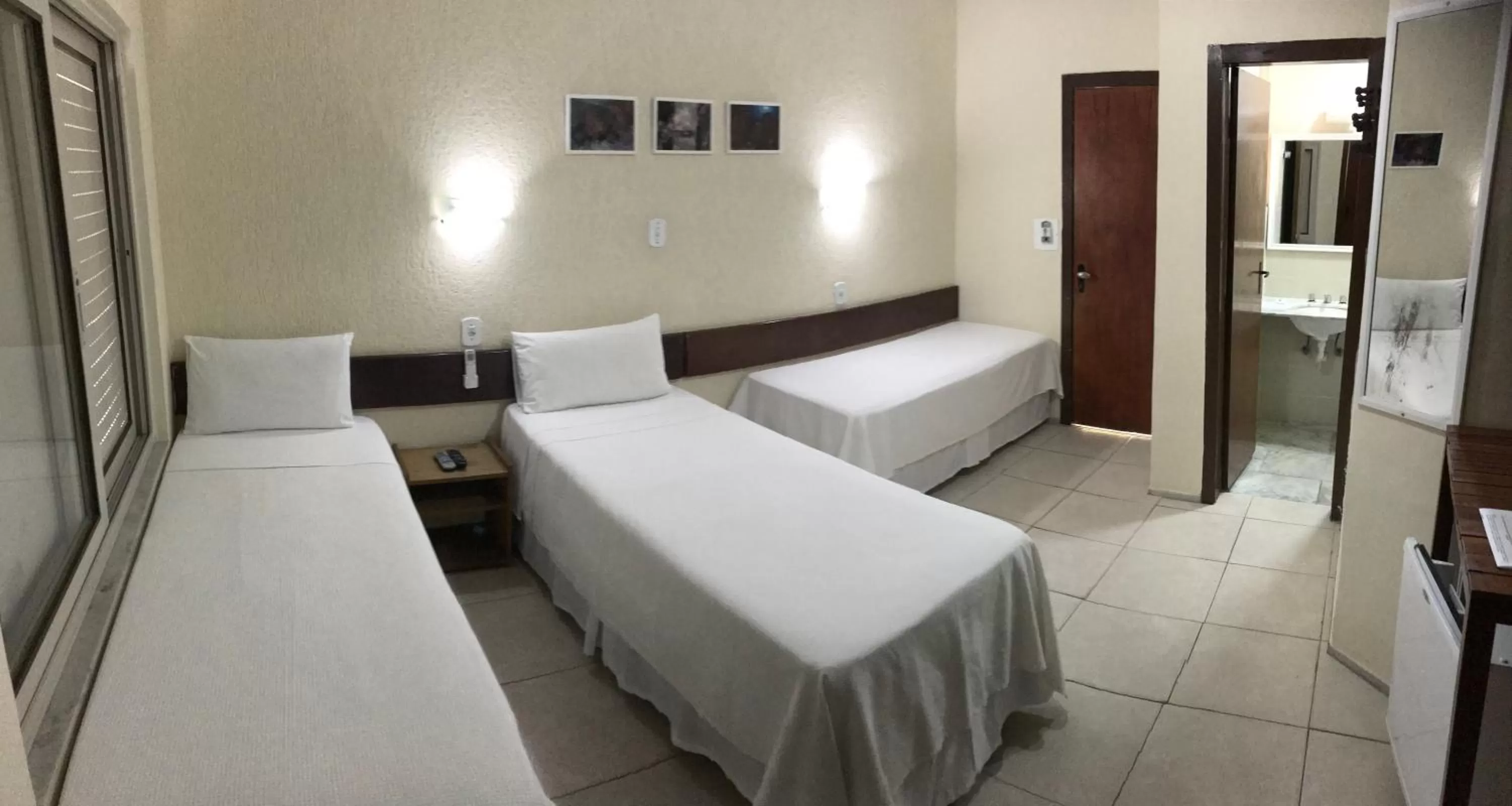 Bed in Pousada Porto Canal