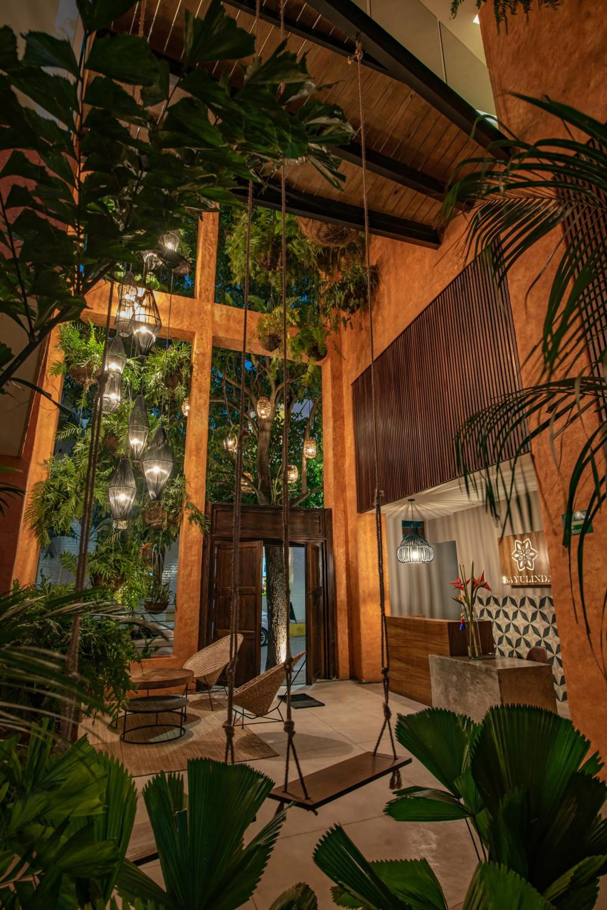 Lobby or reception in Sayulinda Hotel