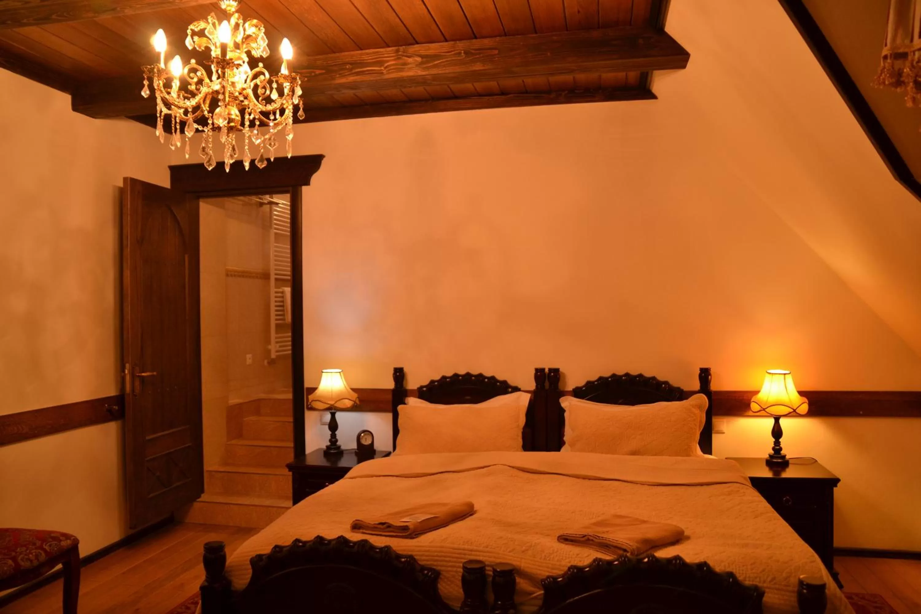 Bed in Zámek Lužec Spa & Wellness Resort