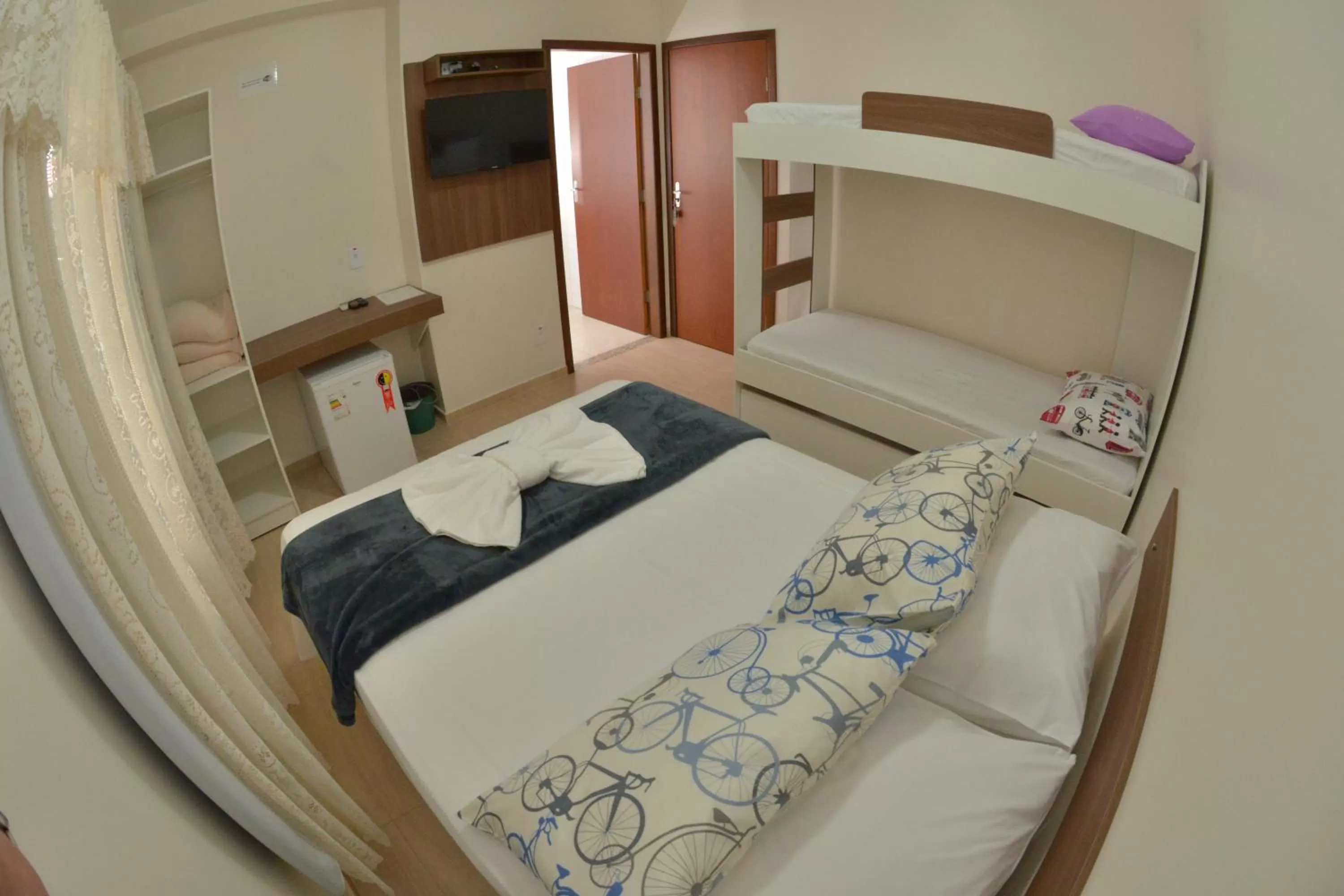 Decorative detail, Bed in Pousada Recanto dos Anjos