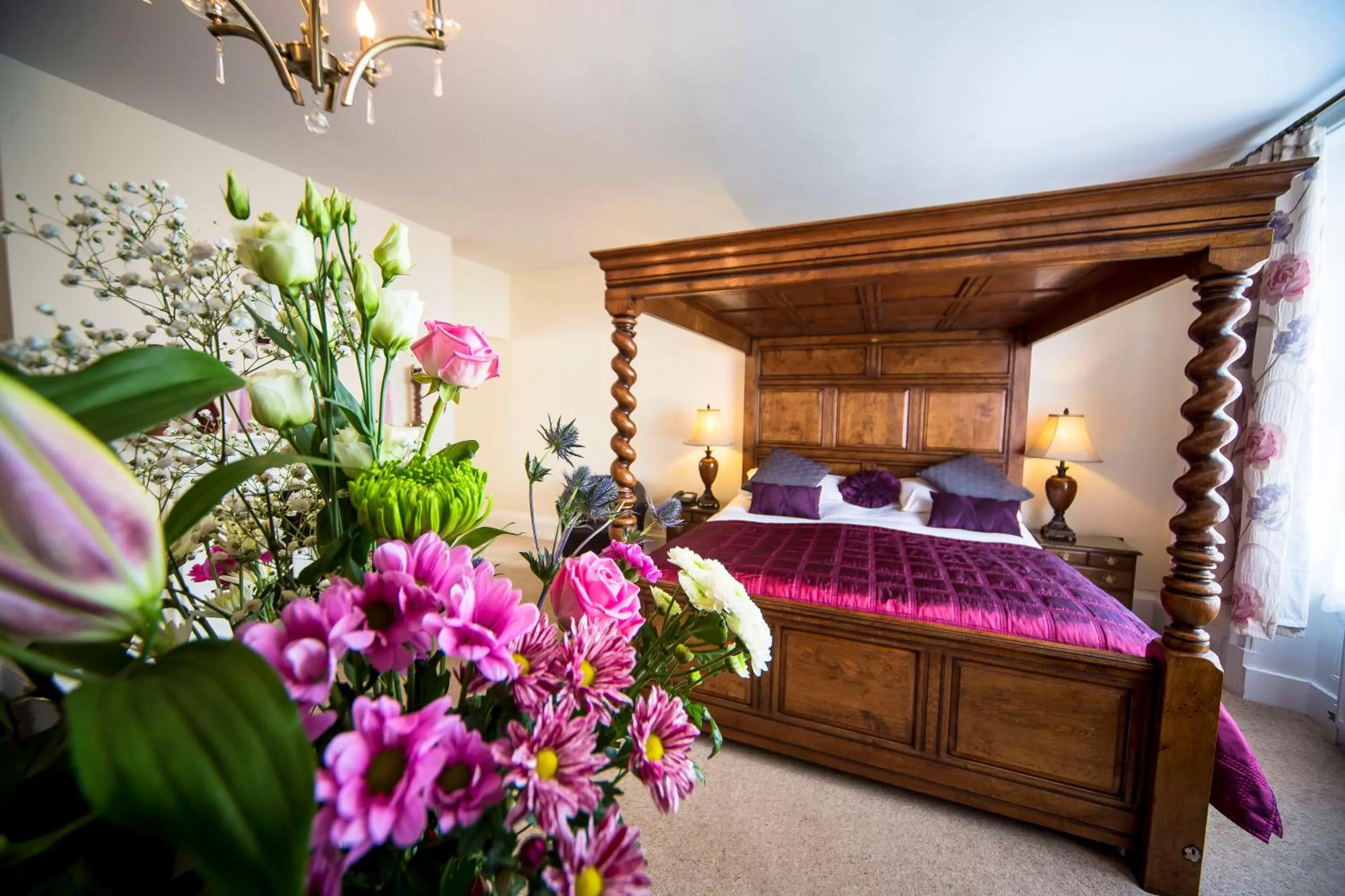 Bed in The Black Boy Inn