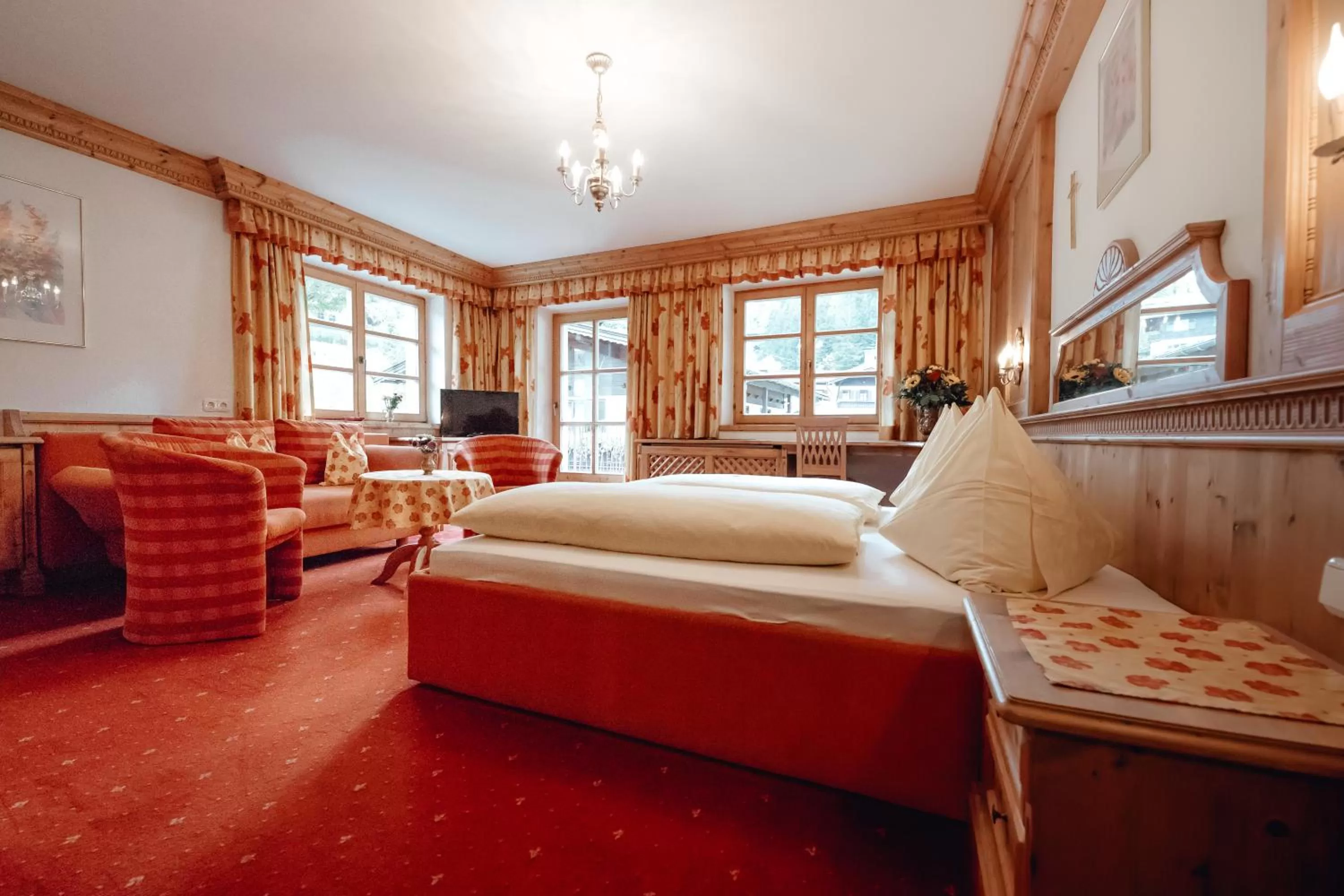 Bed in Zimmer & Ferienwohnungen Dandler