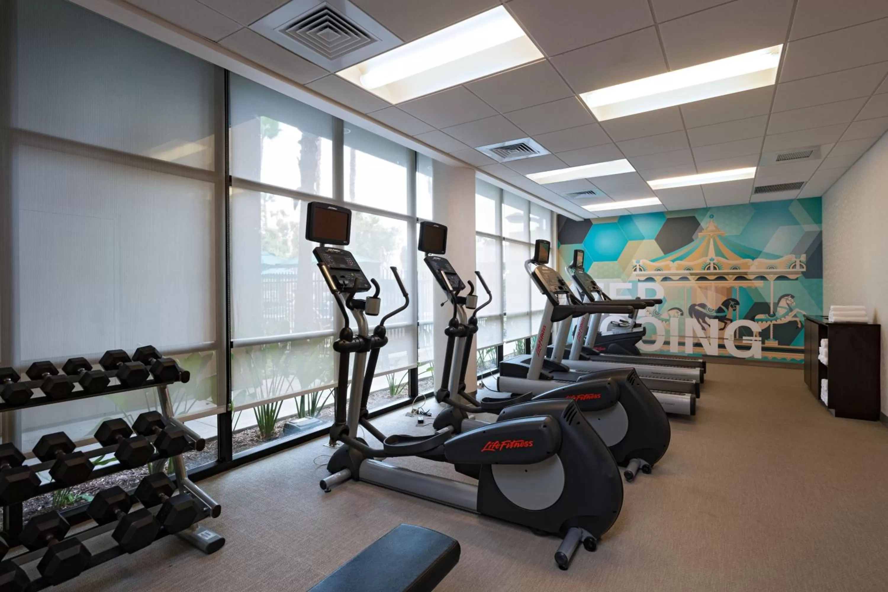 Fitness centre/facilities in Springhill Suites by Marriott Anaheim Maingate