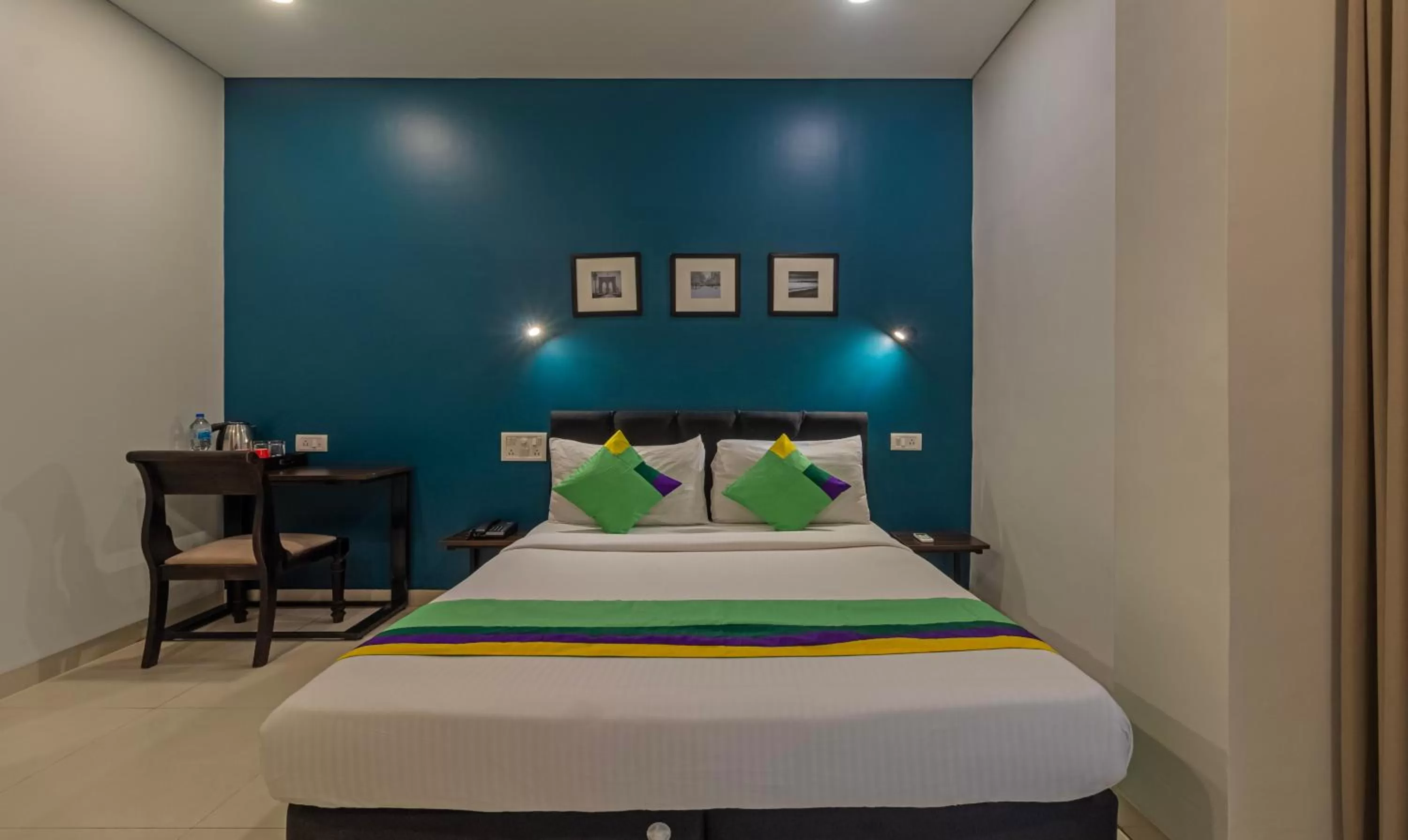 Bedroom, Bed in Treebo Tulip Comfort