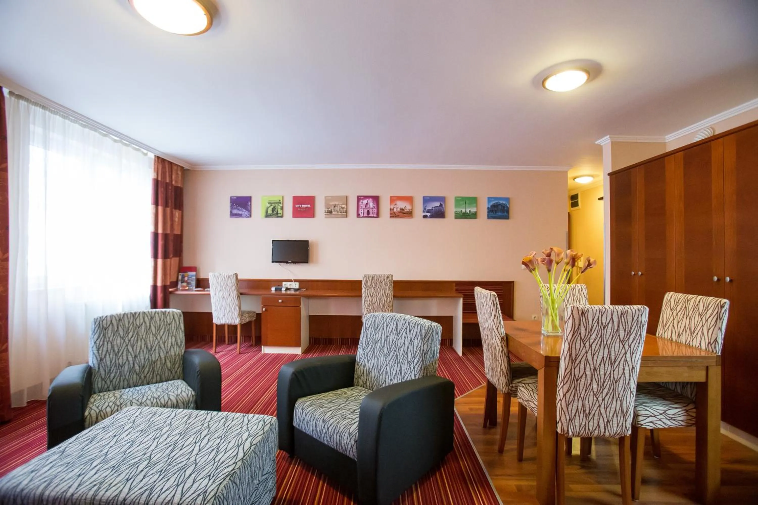 Living room in City Home Budapest