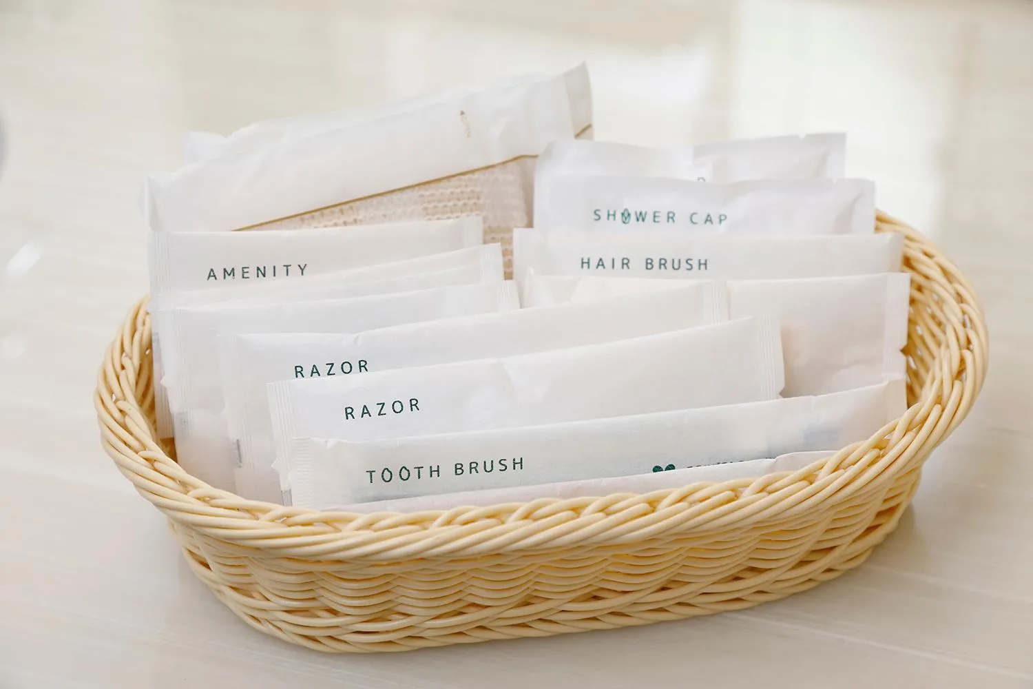 Text overlay in Hotel East 21 Tokyo