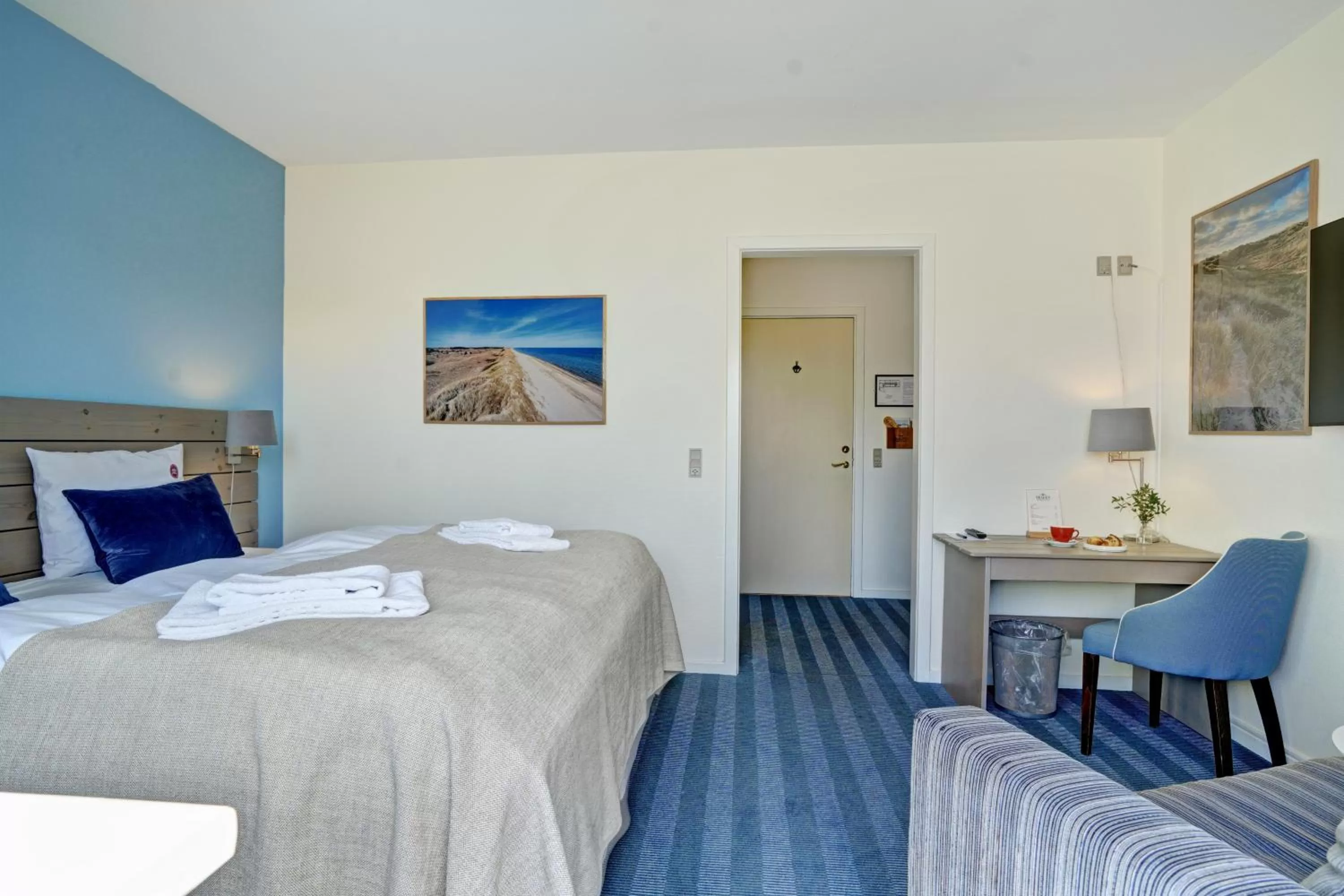 Bed in Skagen Harbour Hotel