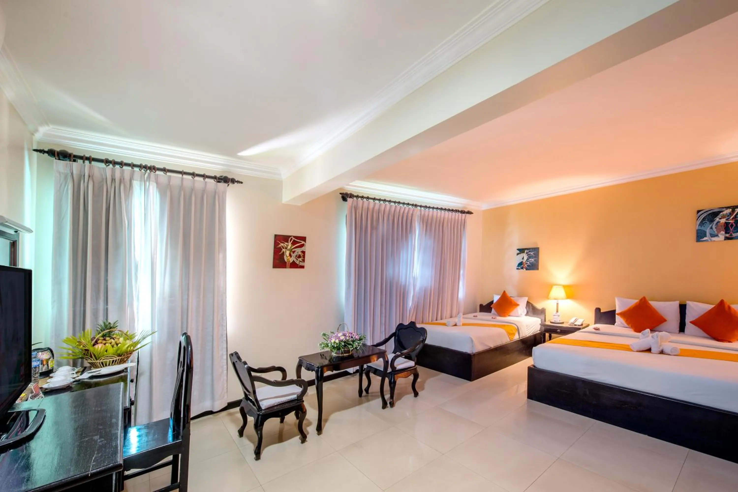 Photo of the whole room, Bed in Angkor Panoramic Boutique Hotel