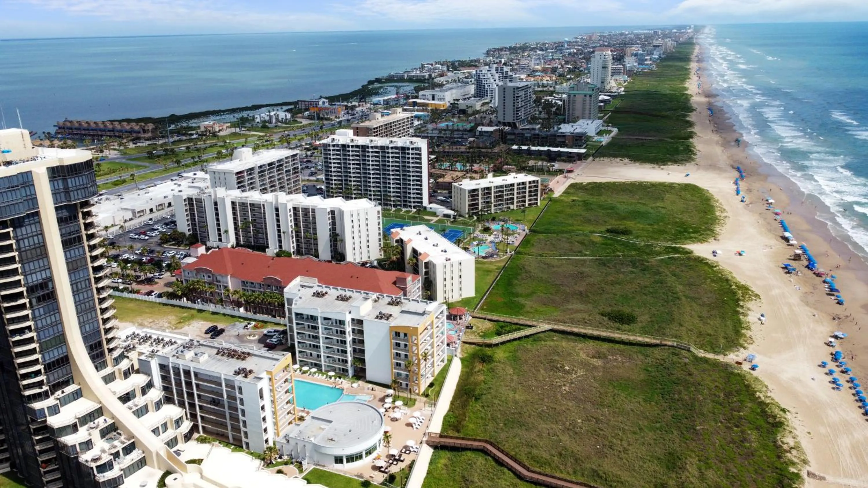Property building in Peninsula Island Resort & Spa - Beachfront Property at South Padre Island