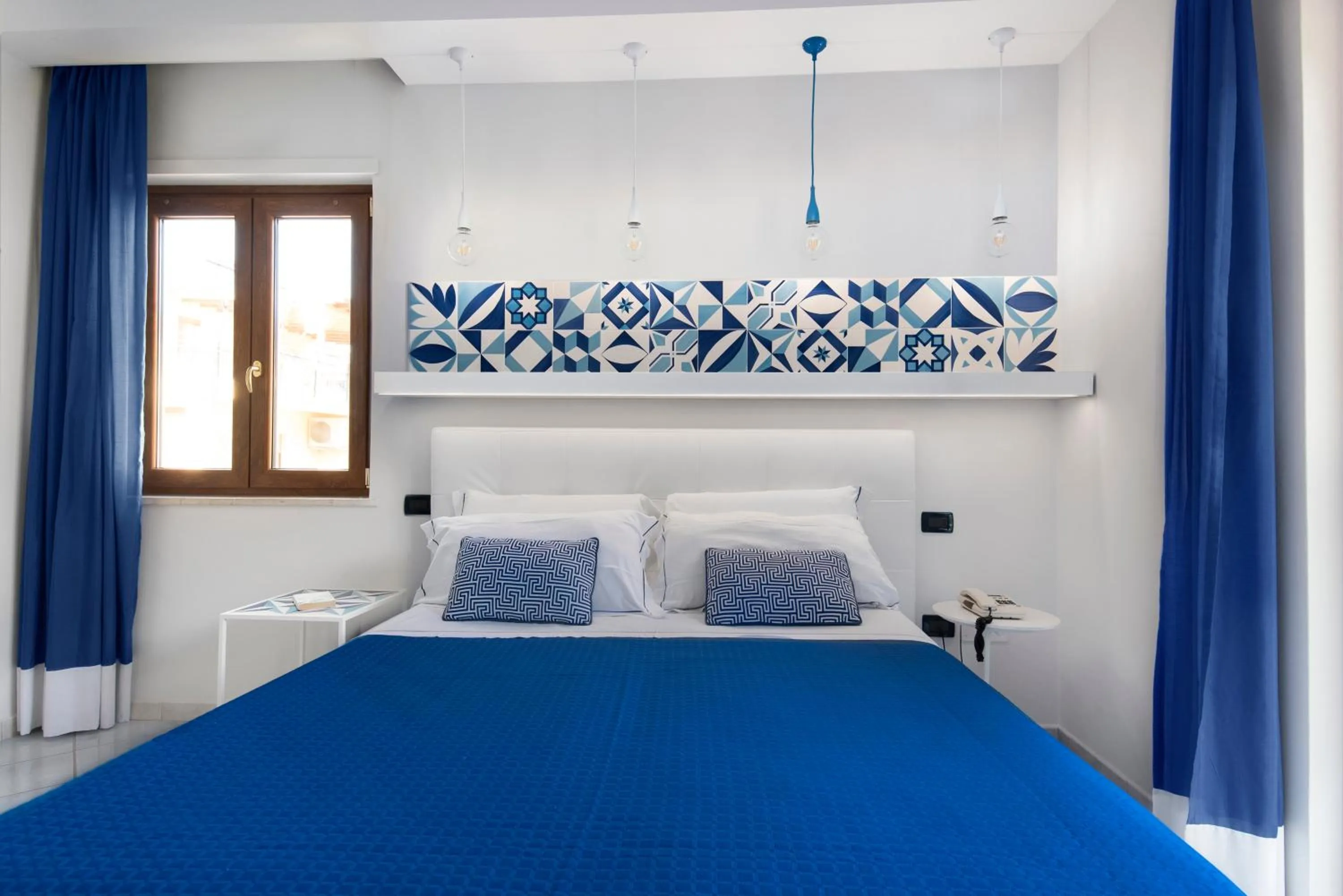 Decorative detail, Bed in Hotel Leone