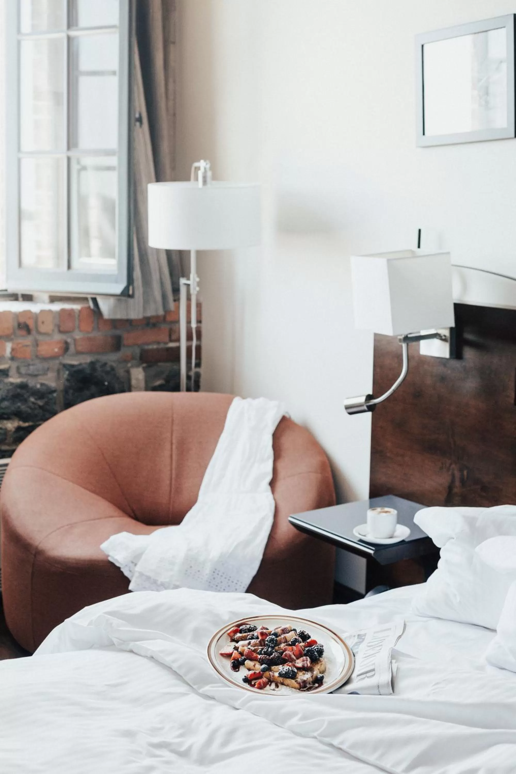 Bedroom, Bed in Auberge du Vieux Port by Gray Collection