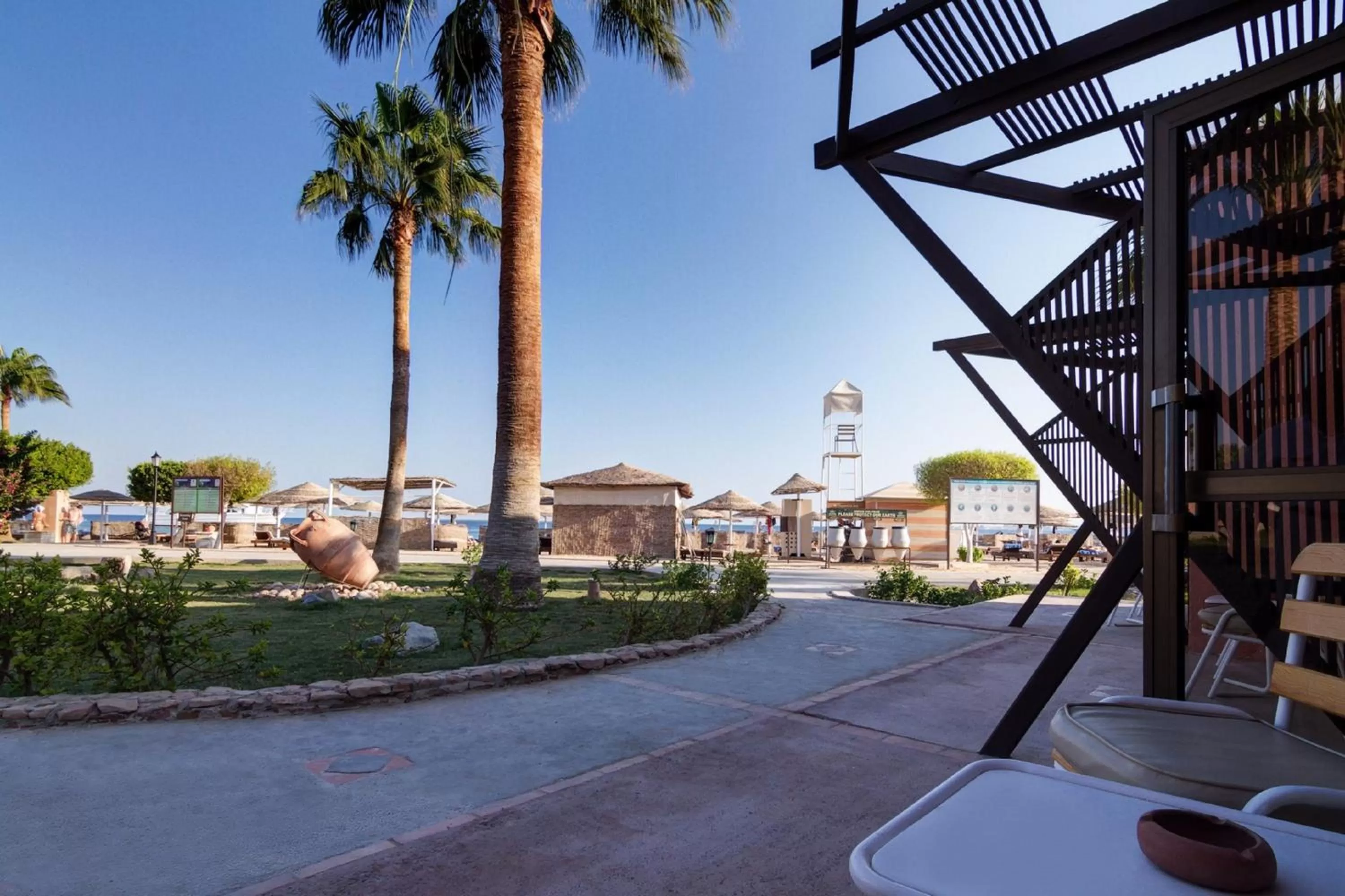 Garden view in Eagles Paradise Abu Soma Resort