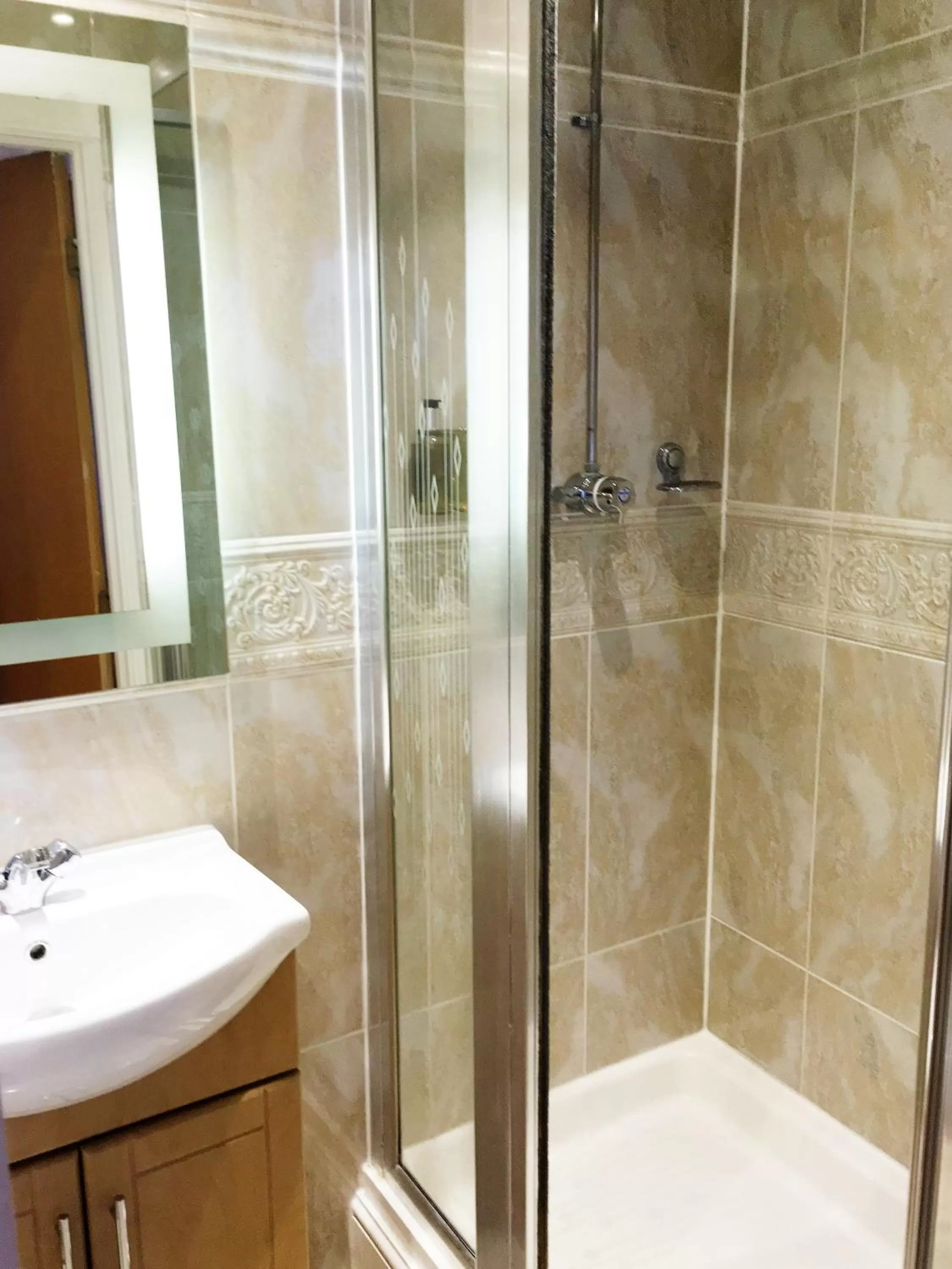 Shower in Hyde Park Radnor Hotel B&B