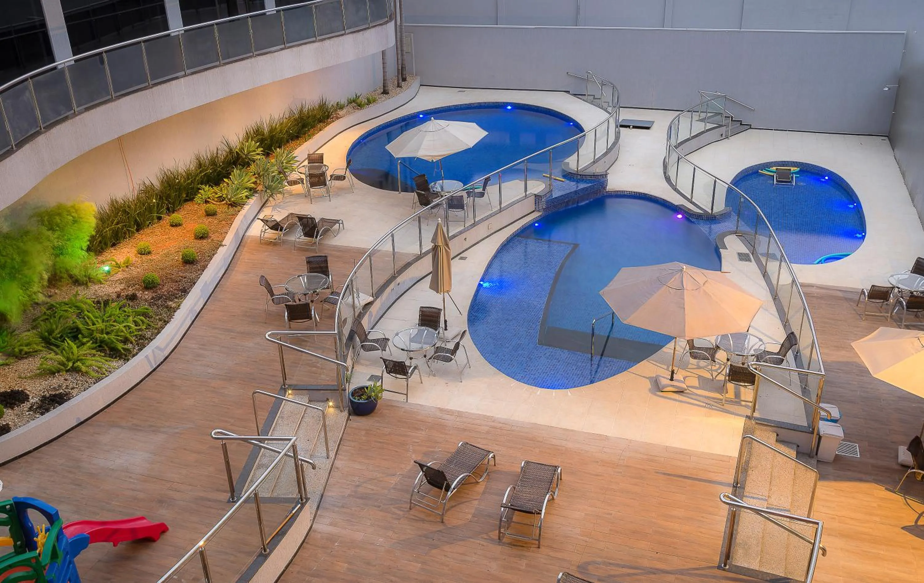 Pool view in Foz Plaza Hotel