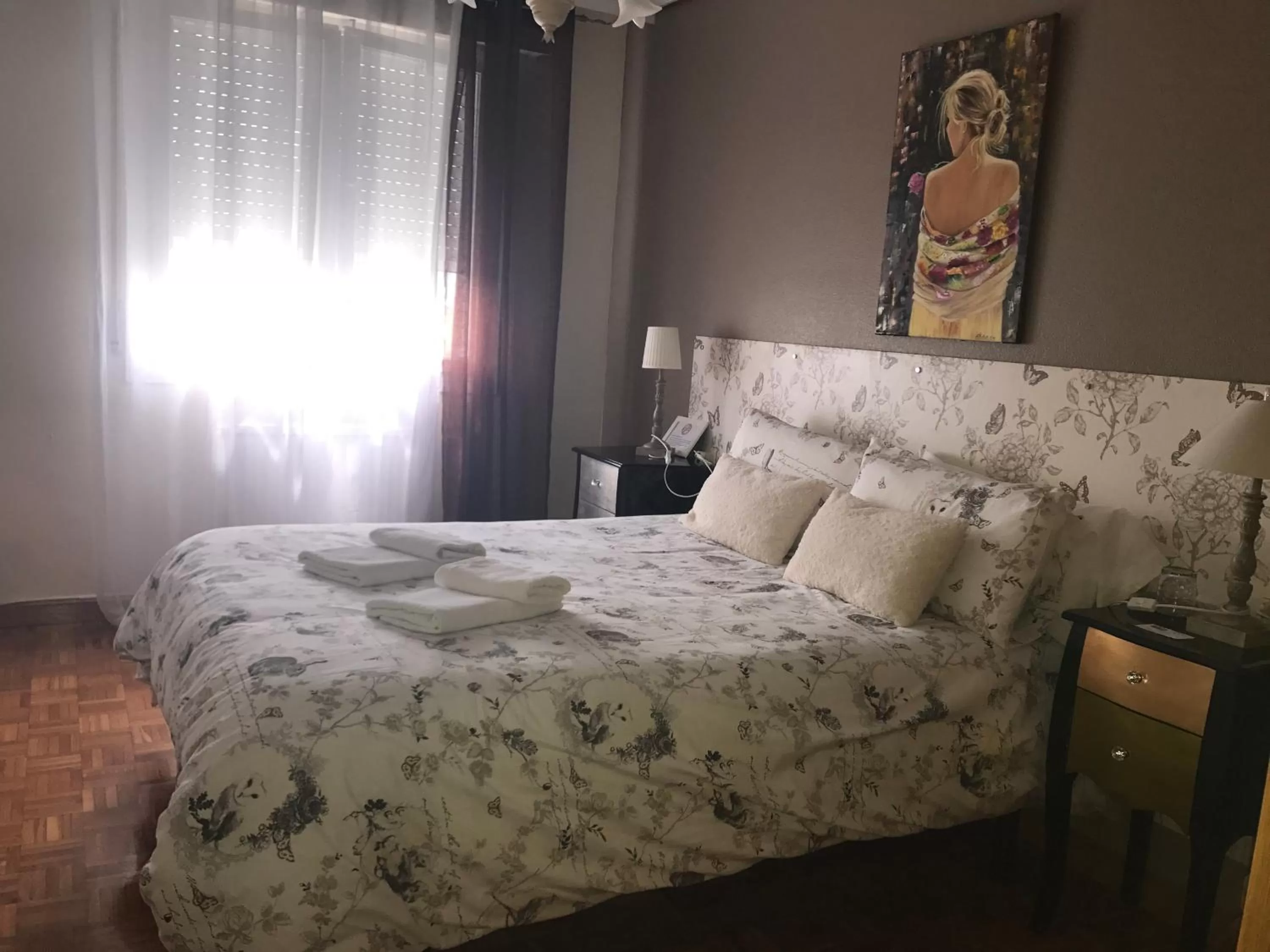 Bed in Alojamientos Iruña