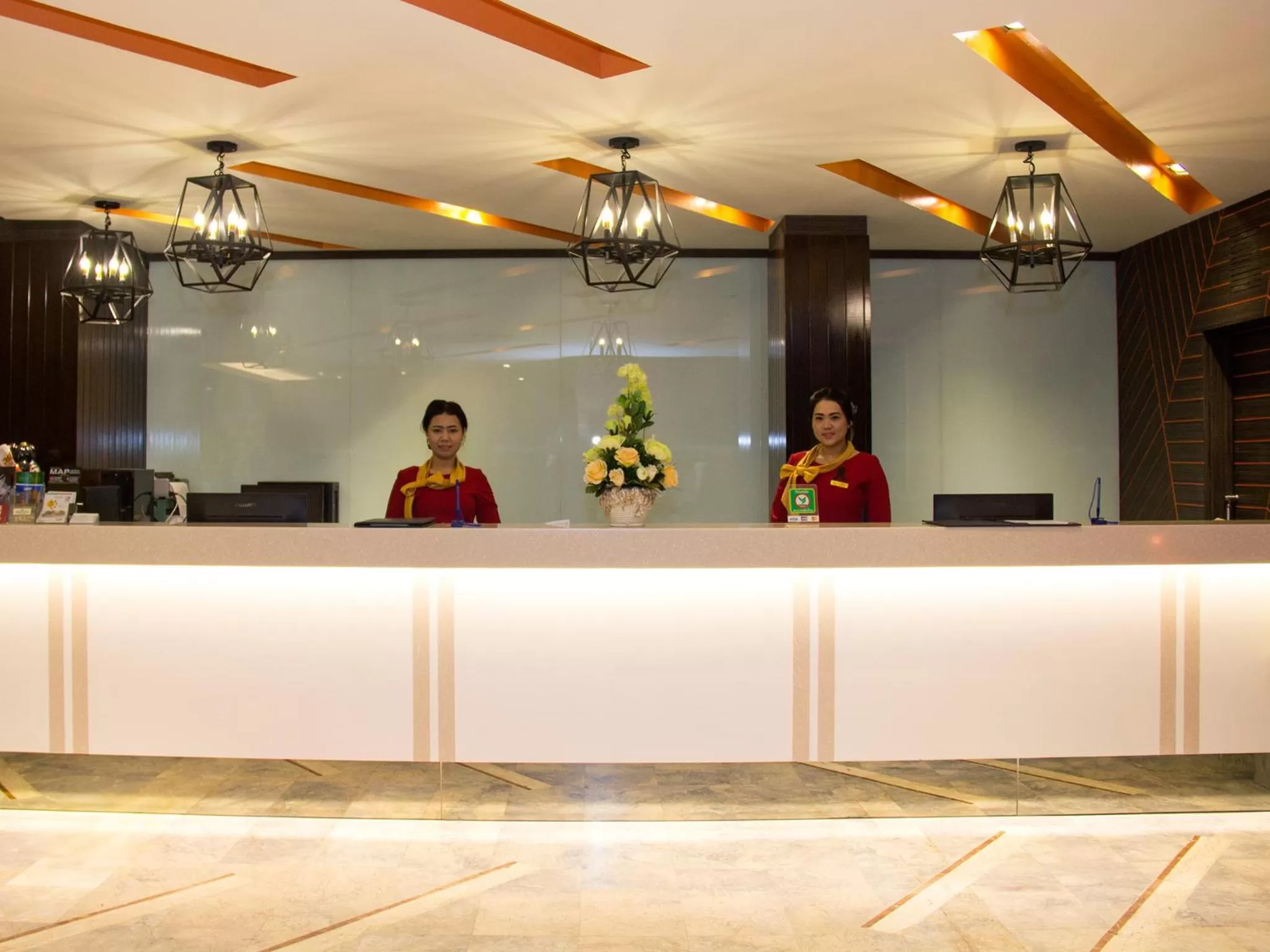 Lobby or reception in Friendlytel Hotel
