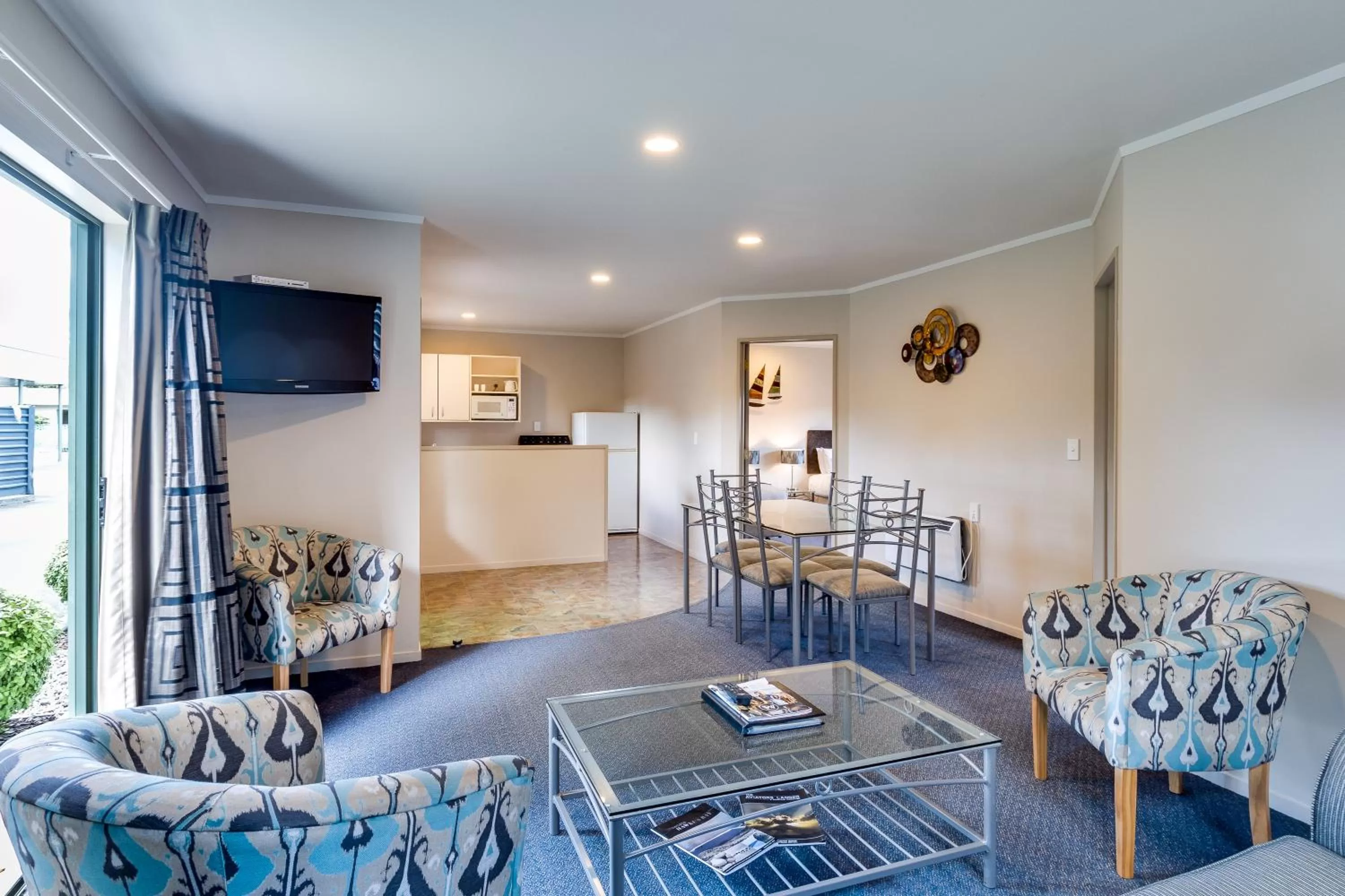 Living room in Portmans Motor Lodge