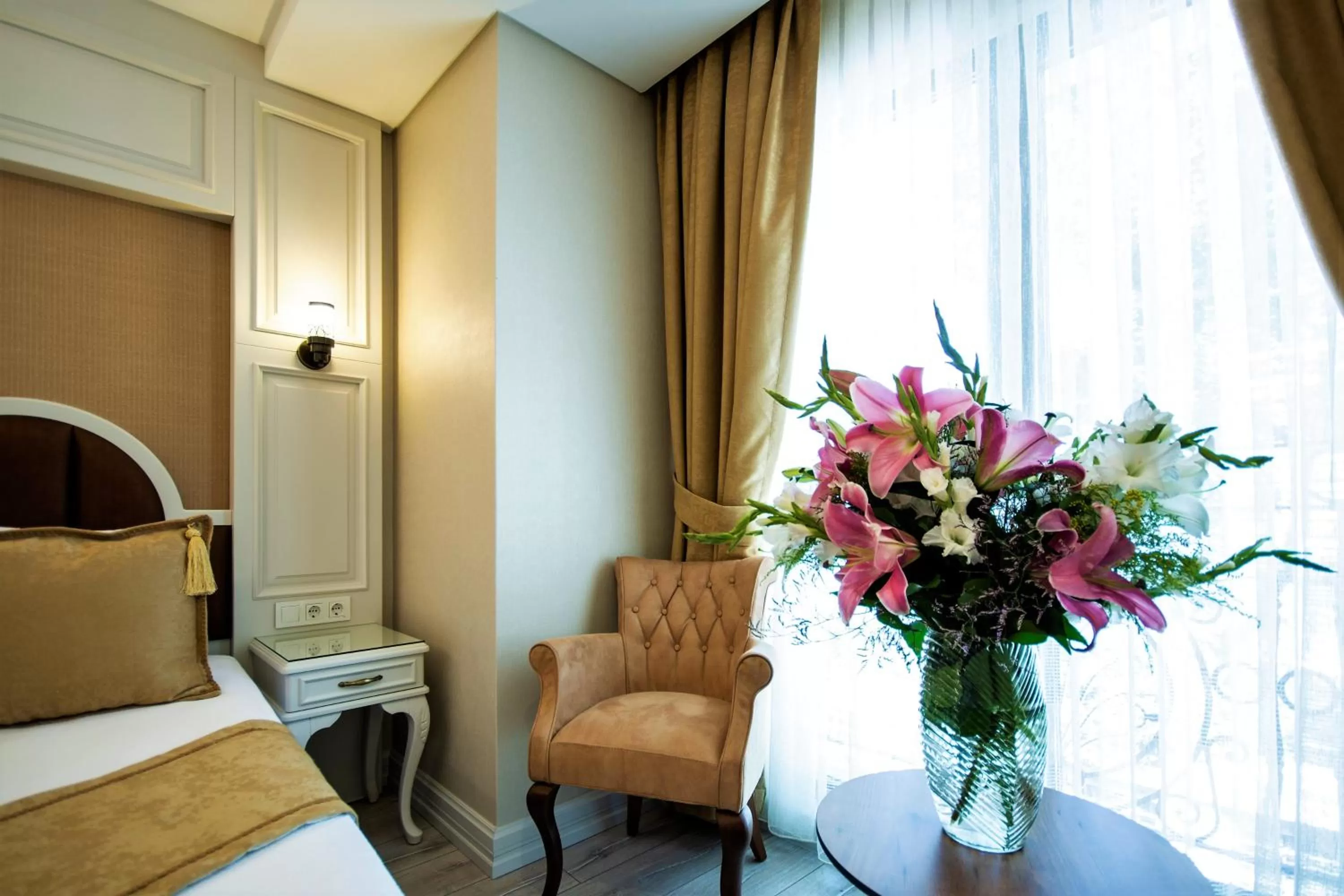 Decorative detail, Bed in Boss Hotel Sultanahmet