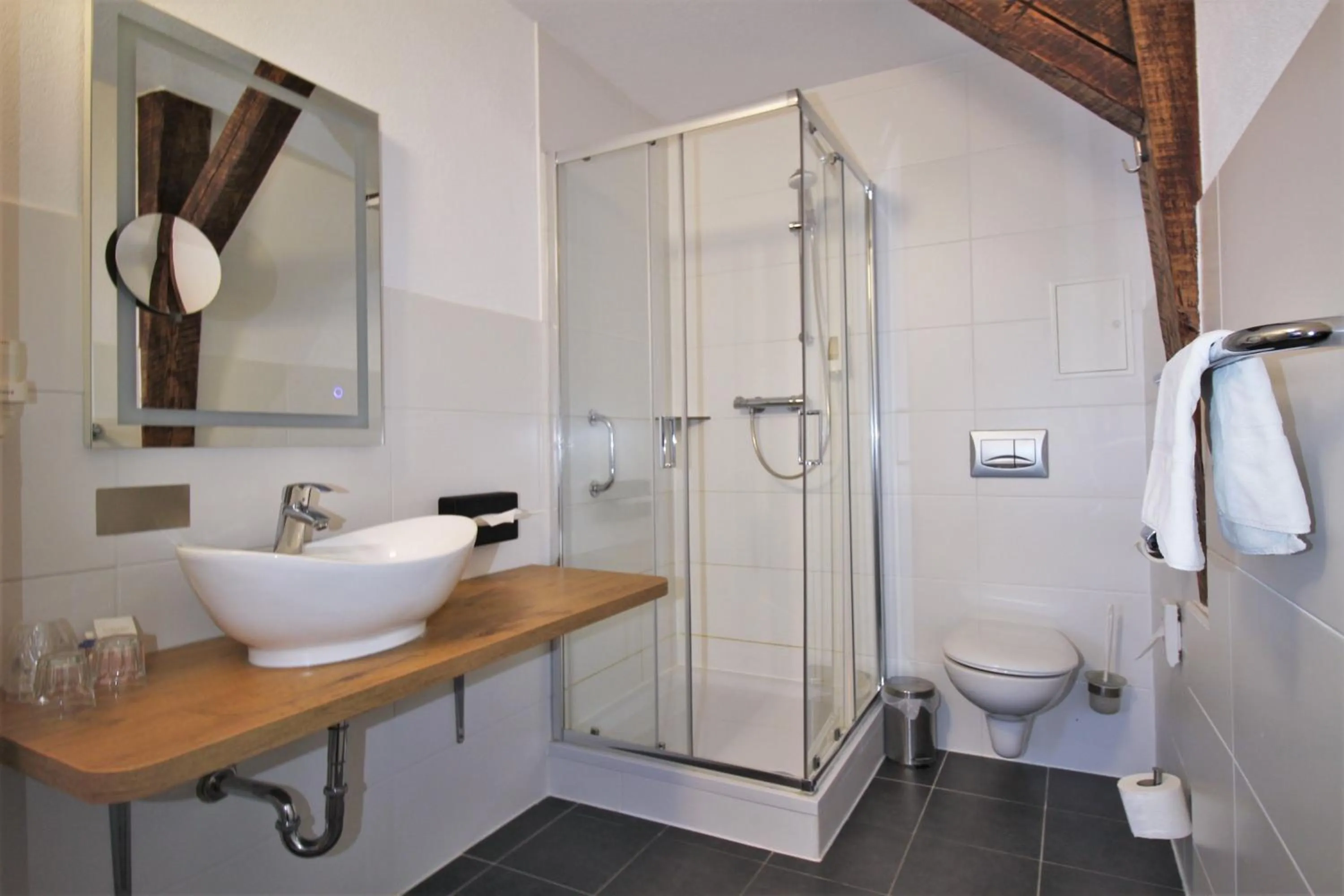 Shower in Gästehaus Centro in Konstanz