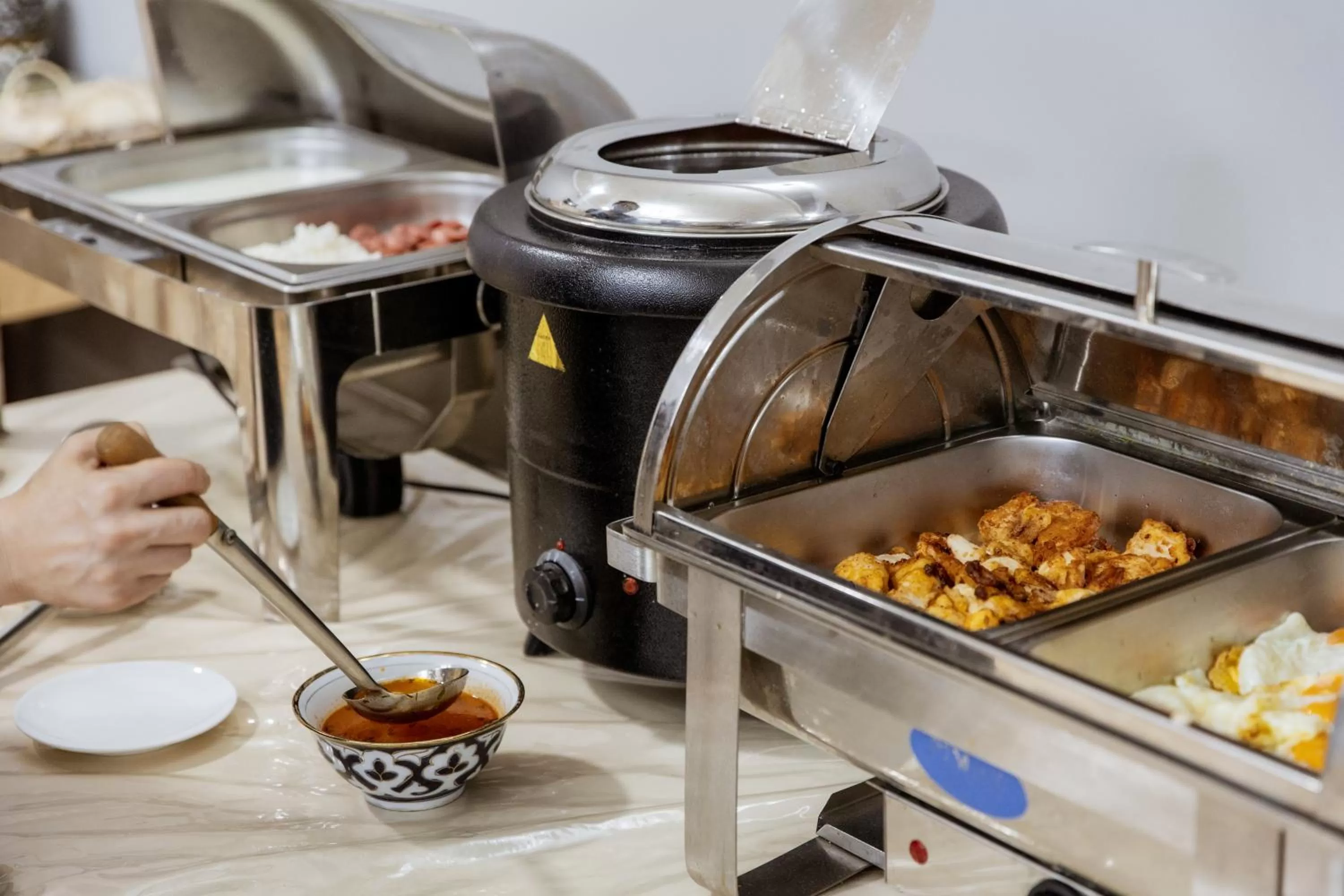 Buffet breakfast in Stella Hotel Tashkent