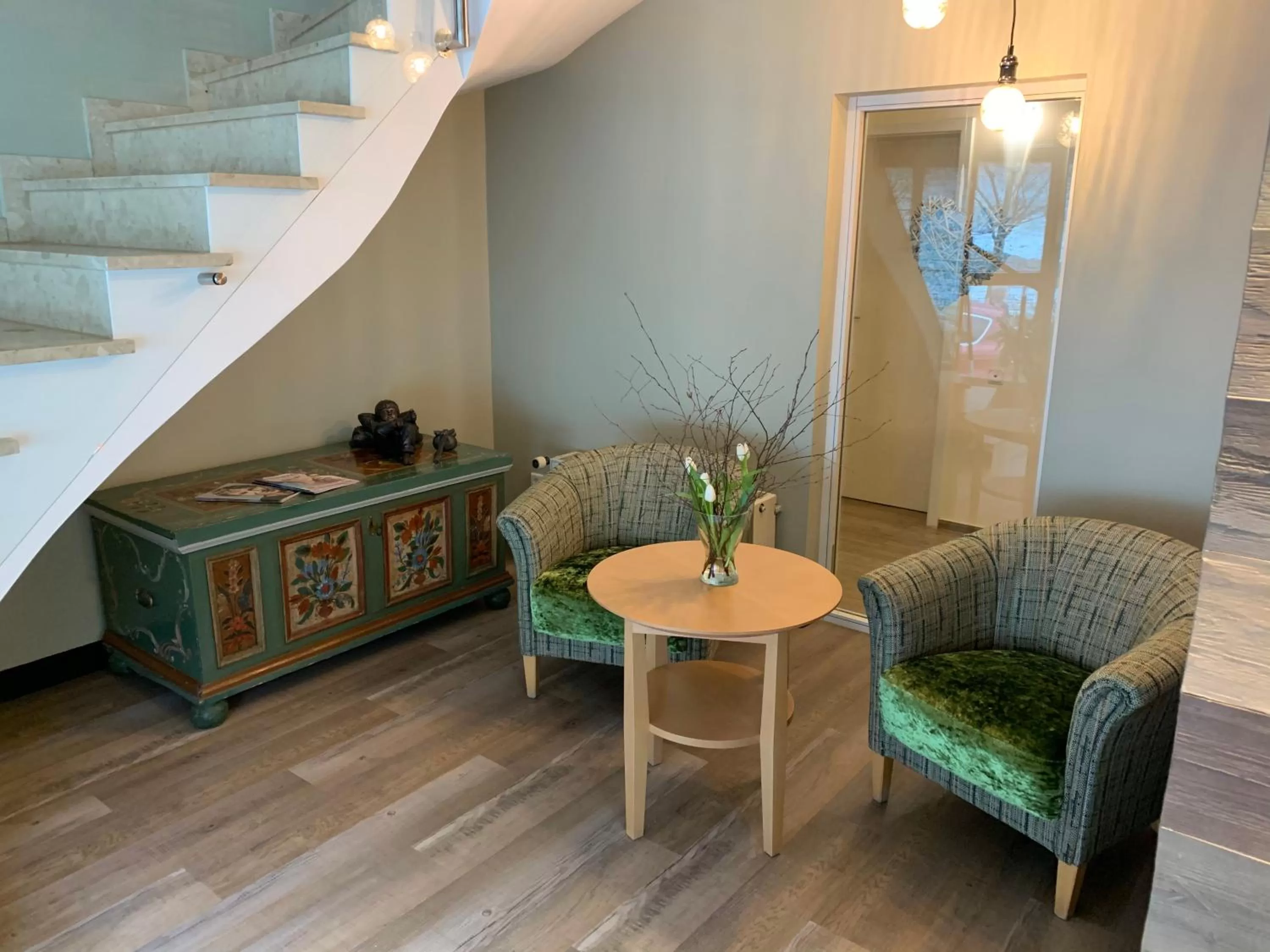 Lobby or reception in Hotel Waldmühle