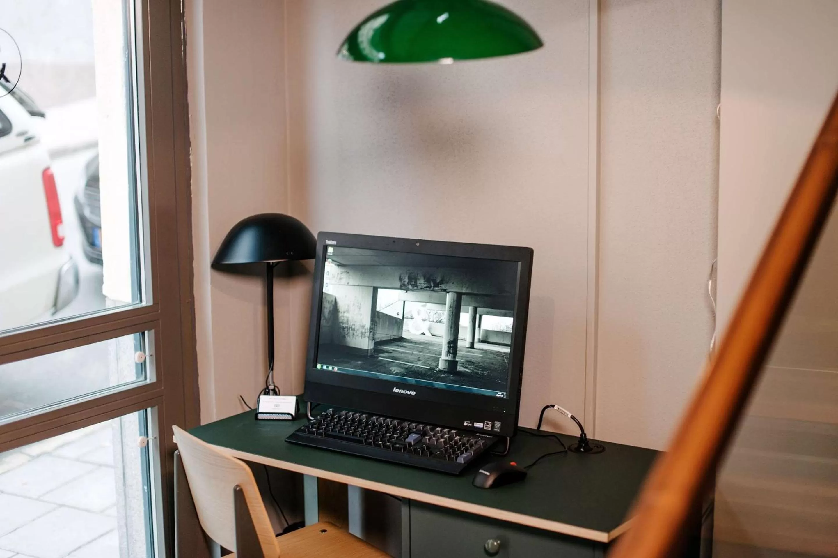 On site in Best Western and hotel