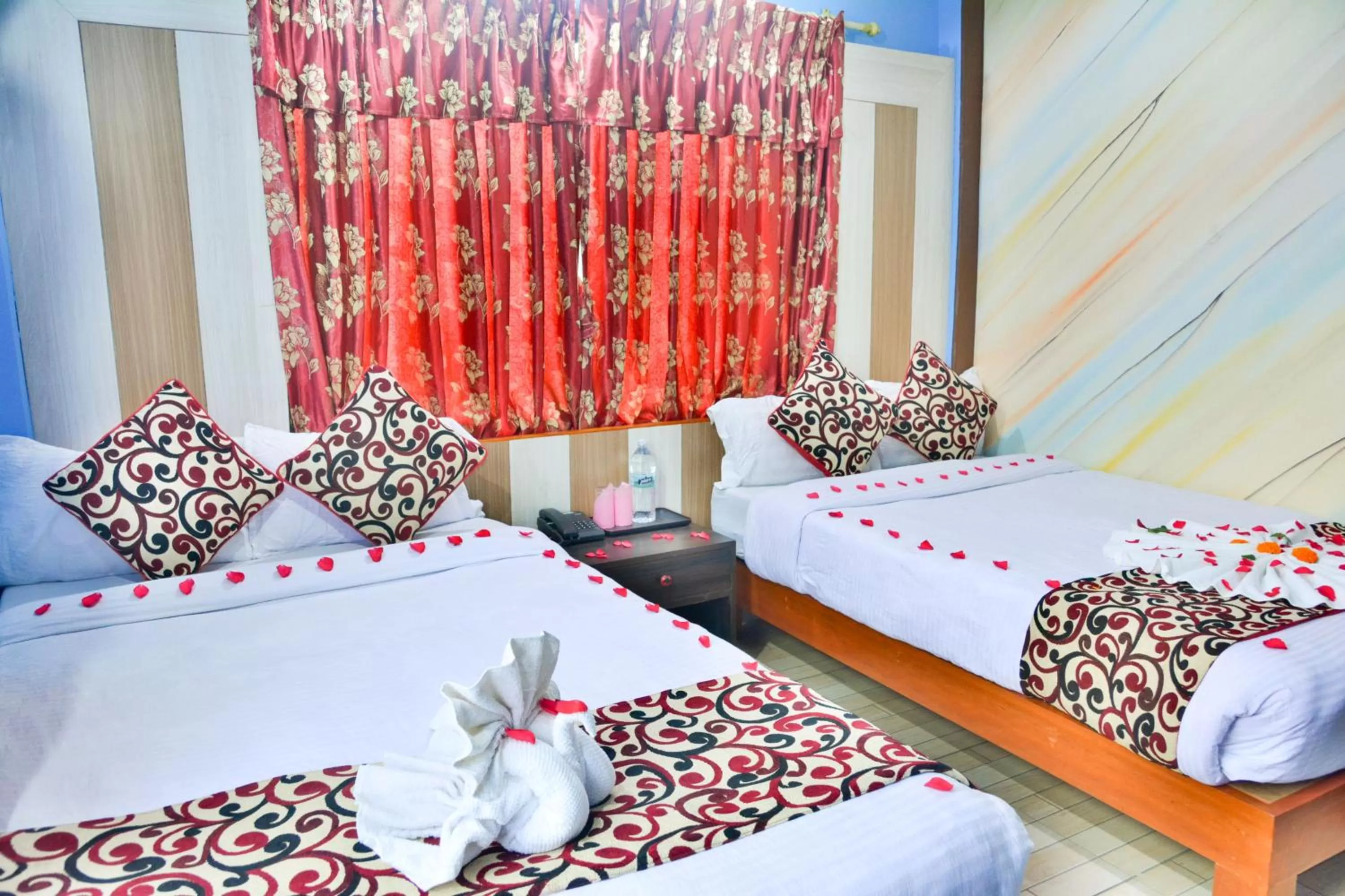 Bed in Hotel Middle Point Pvt Ltd