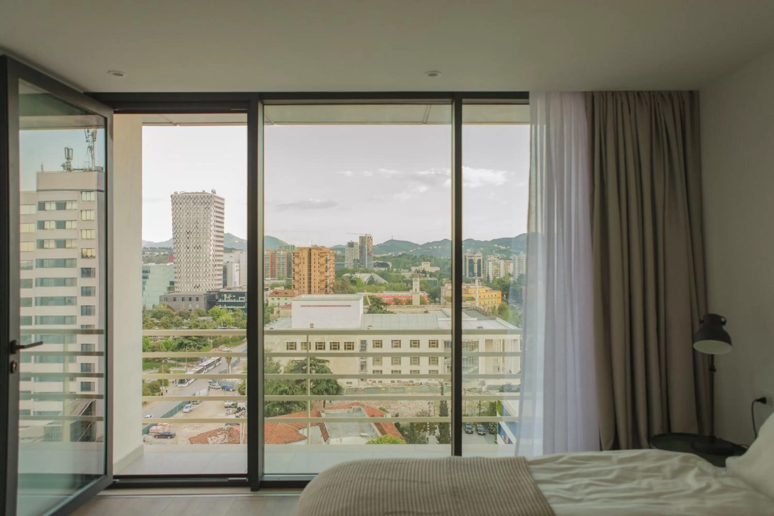 City view in Rooftop Tirana