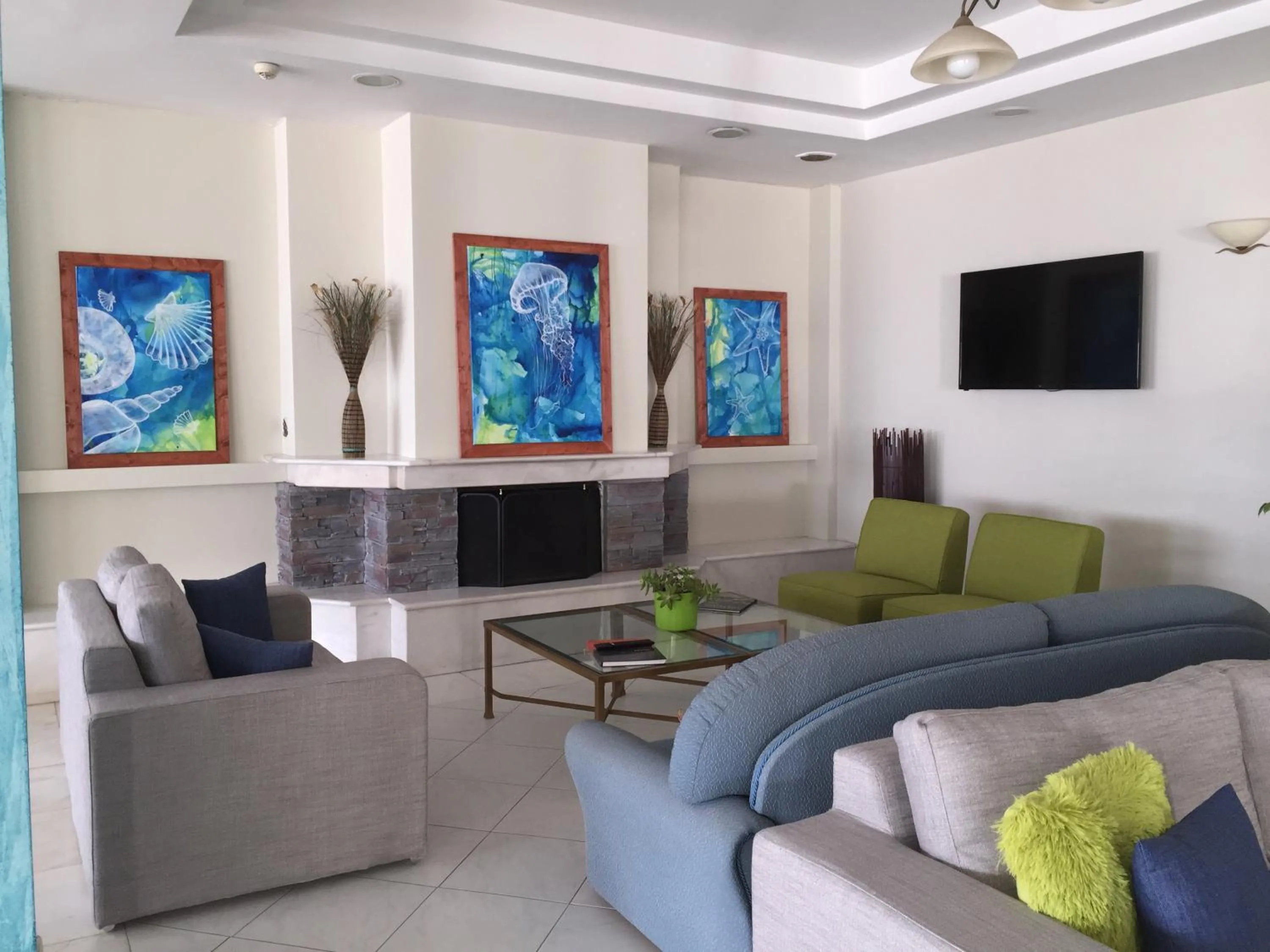 Lobby or reception in Hotel Ostria