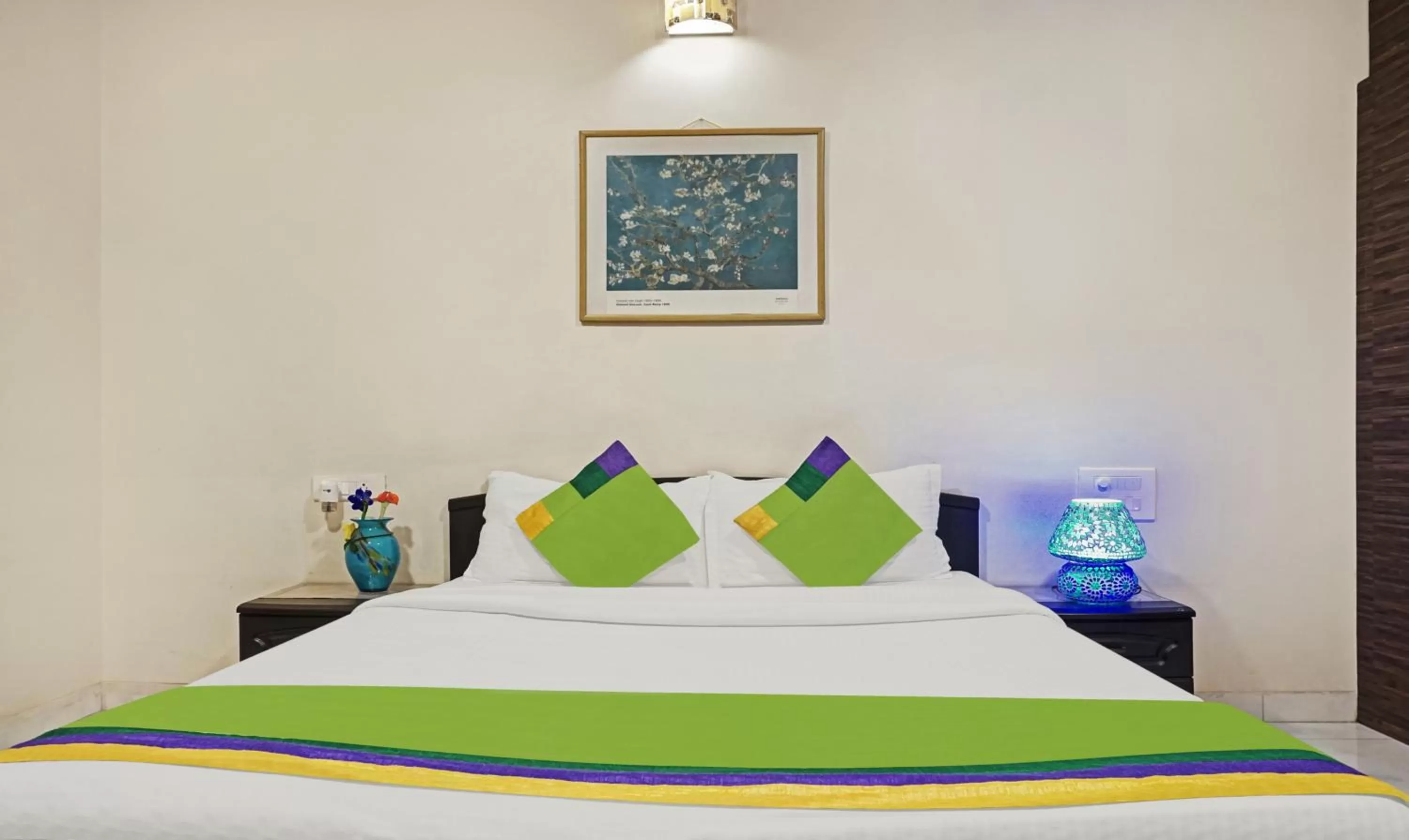 Bedroom, Bed in Treebo Excellent Home