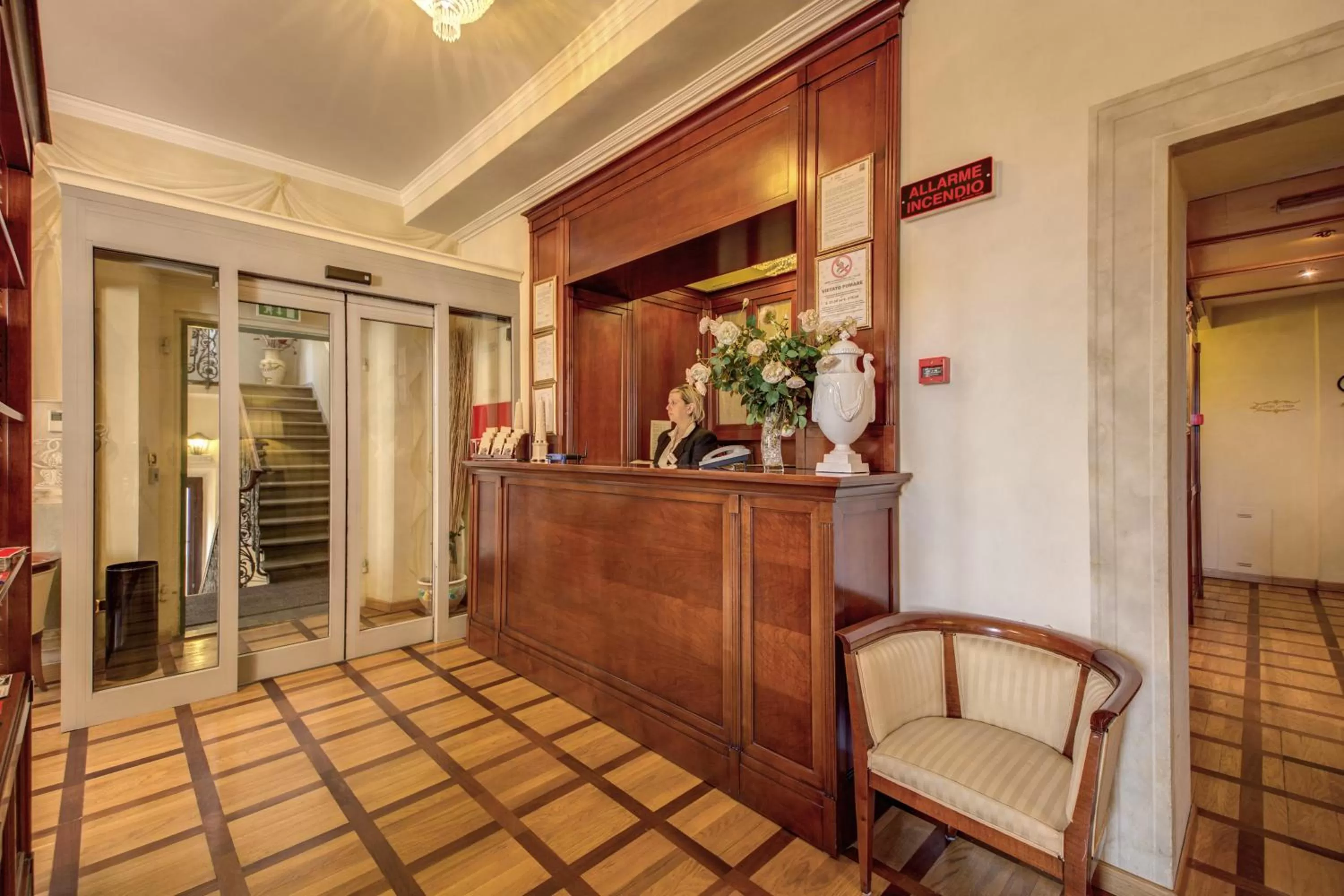 Lobby or reception in Hotel Bigallo