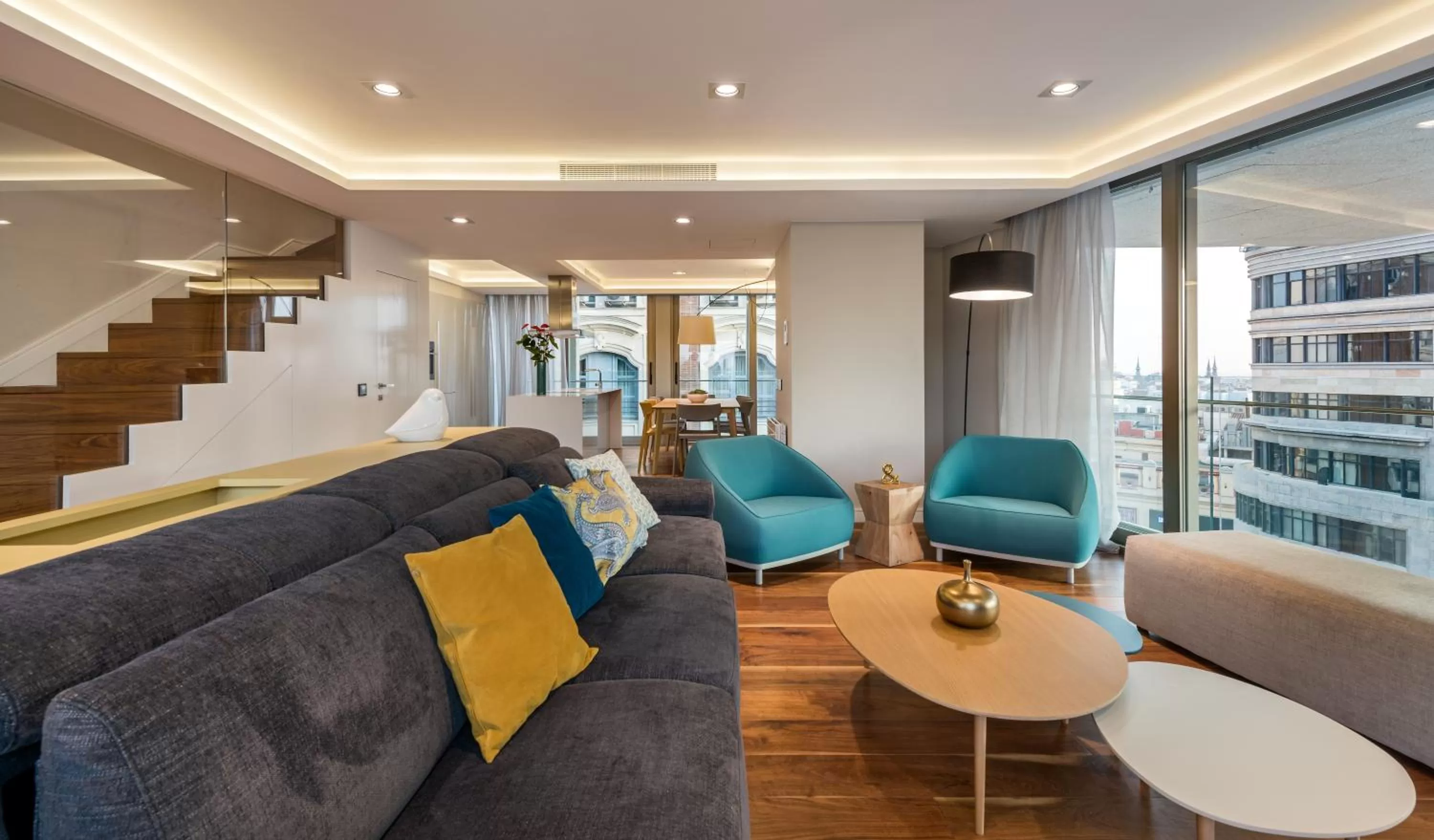 Living room in Gran View Apartments