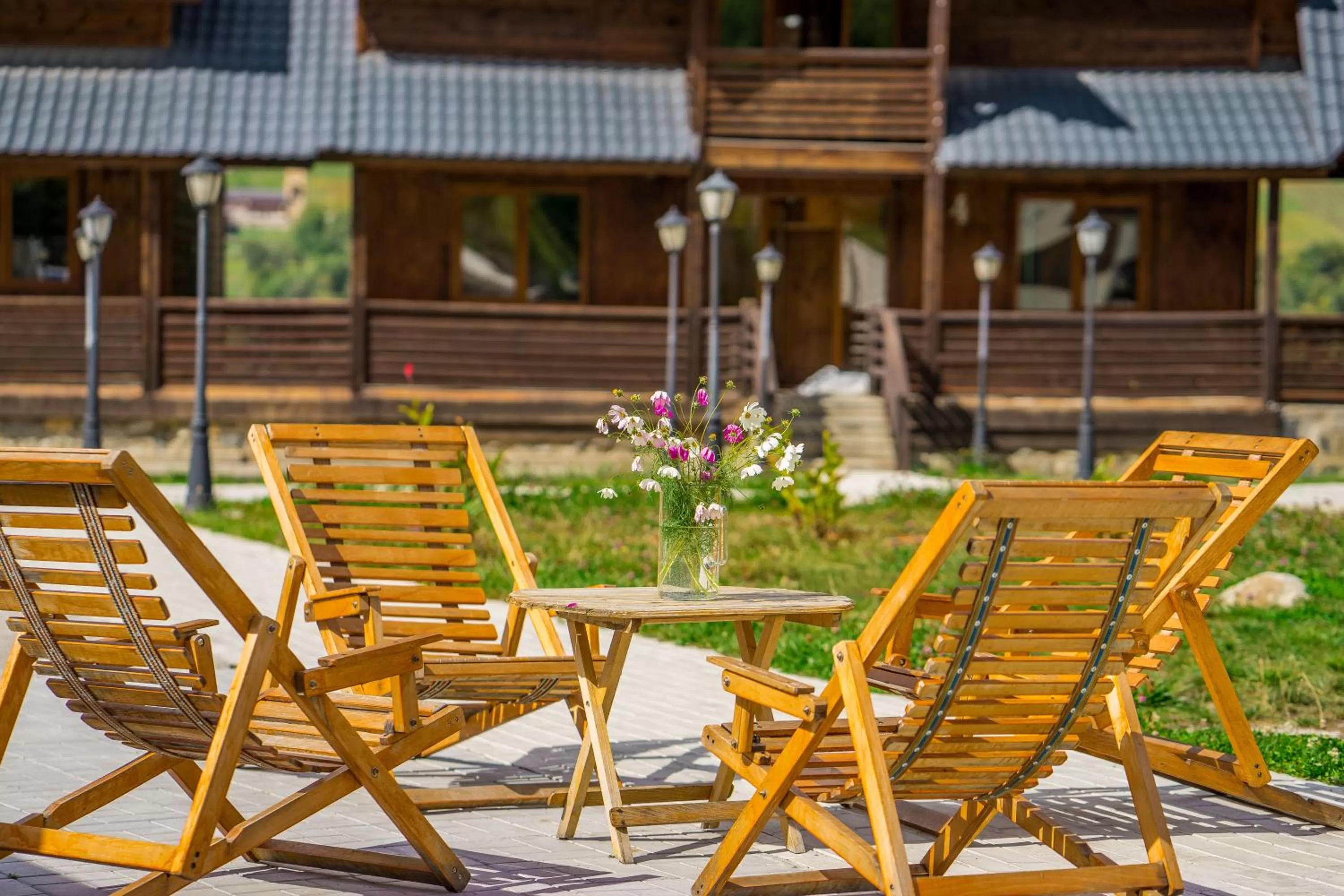 Patio in Hotel Banguriani