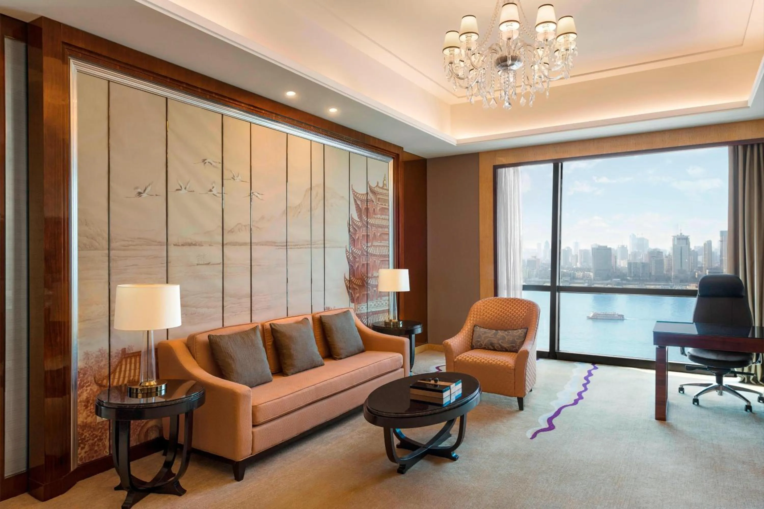 Living room in The Westin Wuhan Wuchang
