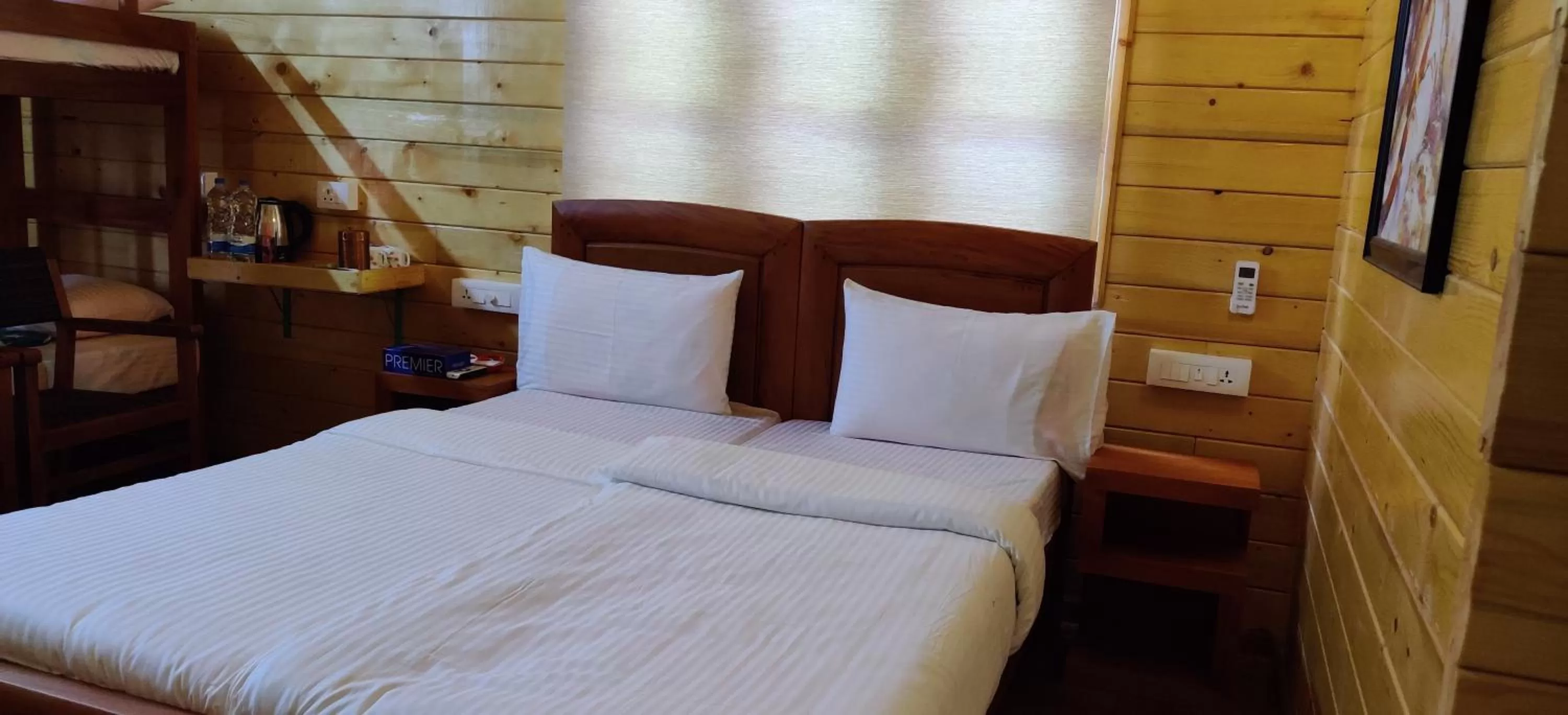 Bed in Woodrose Resort