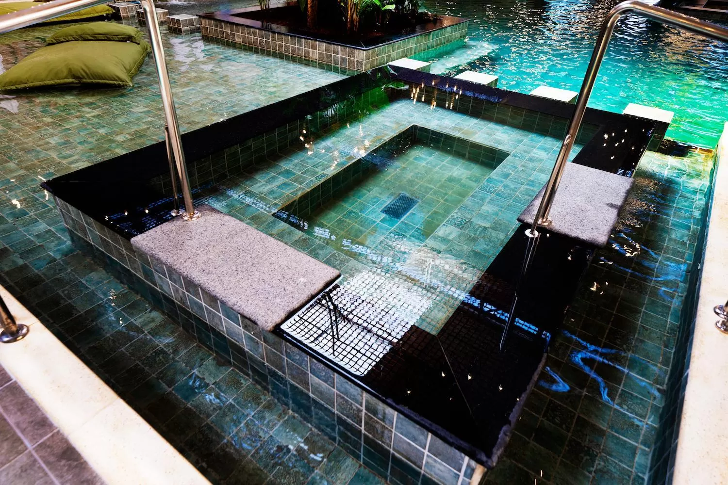 Pool view in Hotel Villa Lobos Spa Romantik