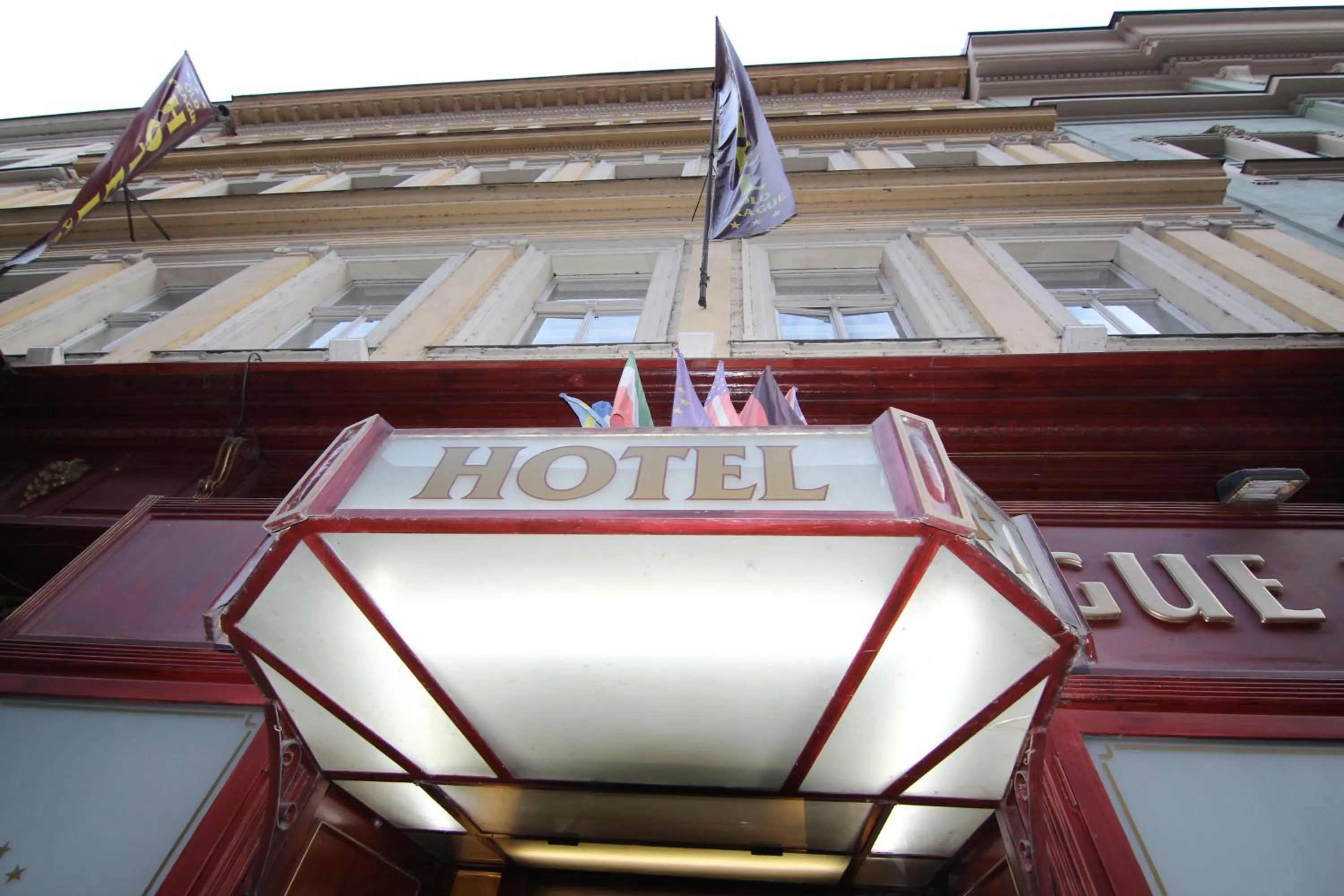 Facade/entrance in Old Prague Hotel