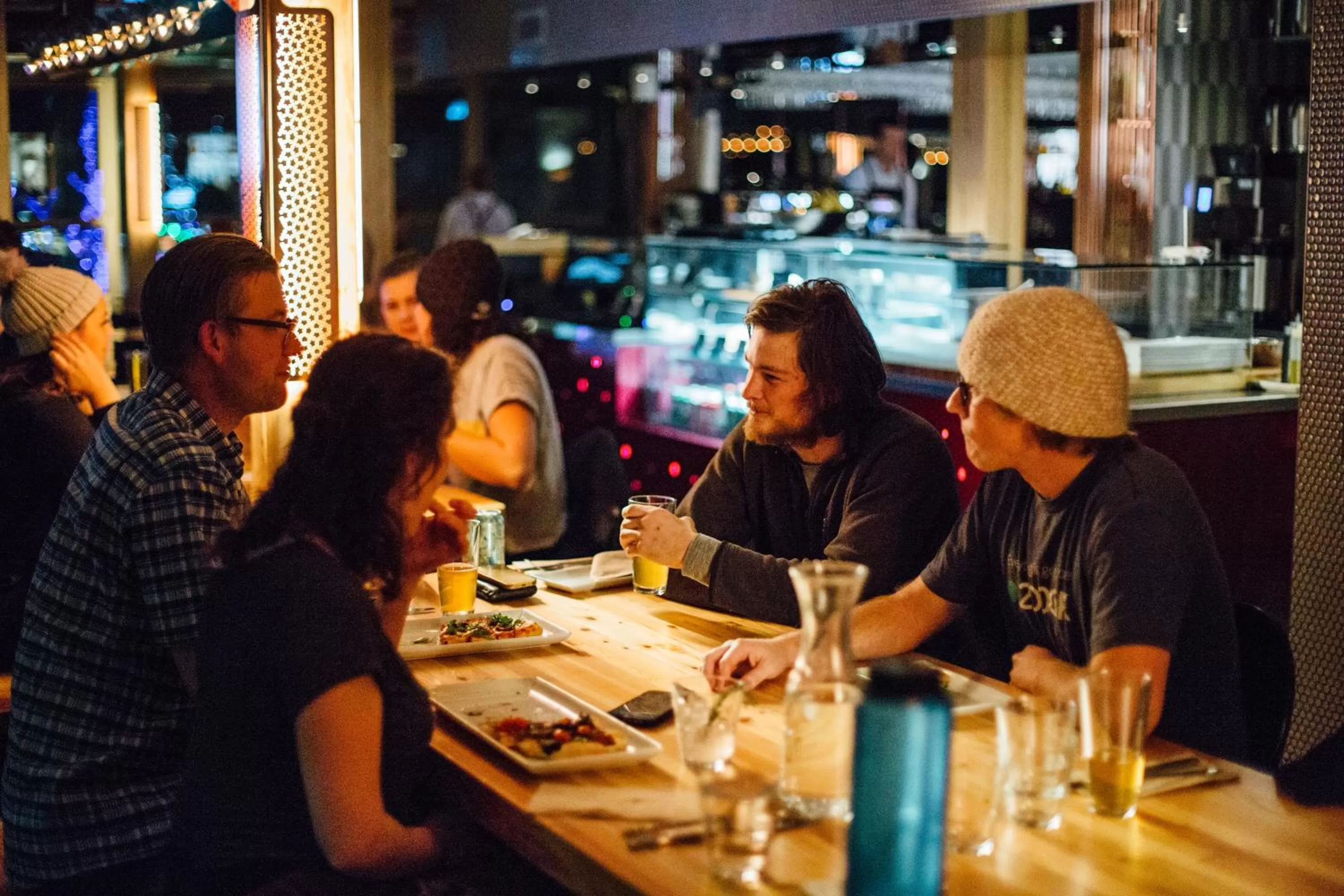 Lounge or bar in Pangea Pod Hotel