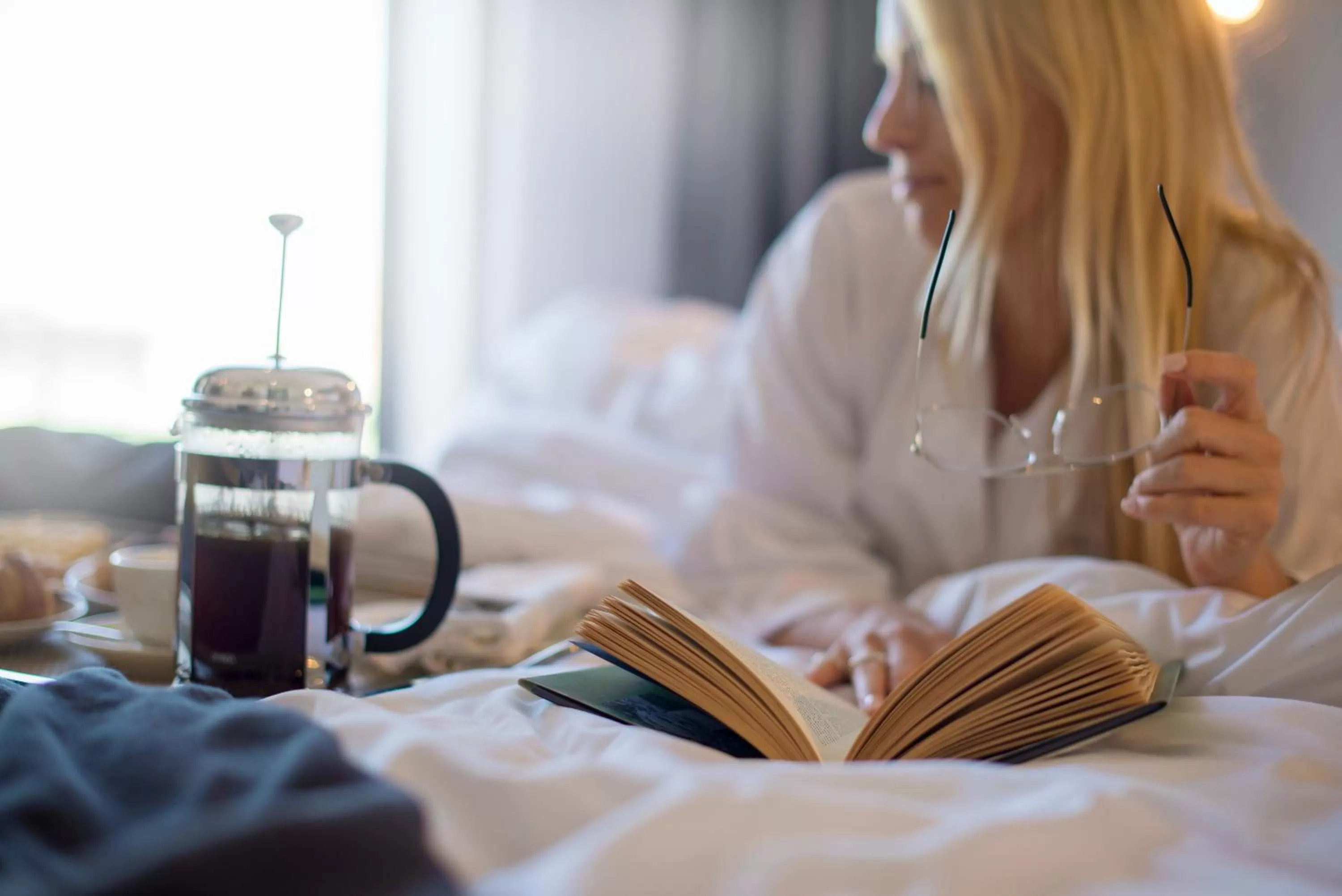 Bed in The Manor House at the Queen Victoria Hotel by NEWMARK