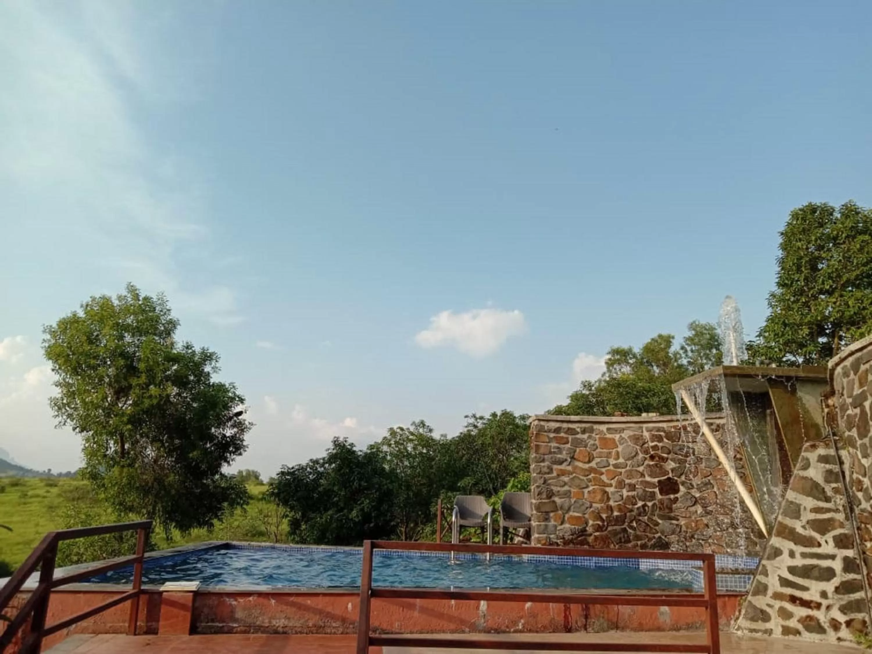 Pool view in Jayshin Lake Vaitarna Resort - Igatpuri