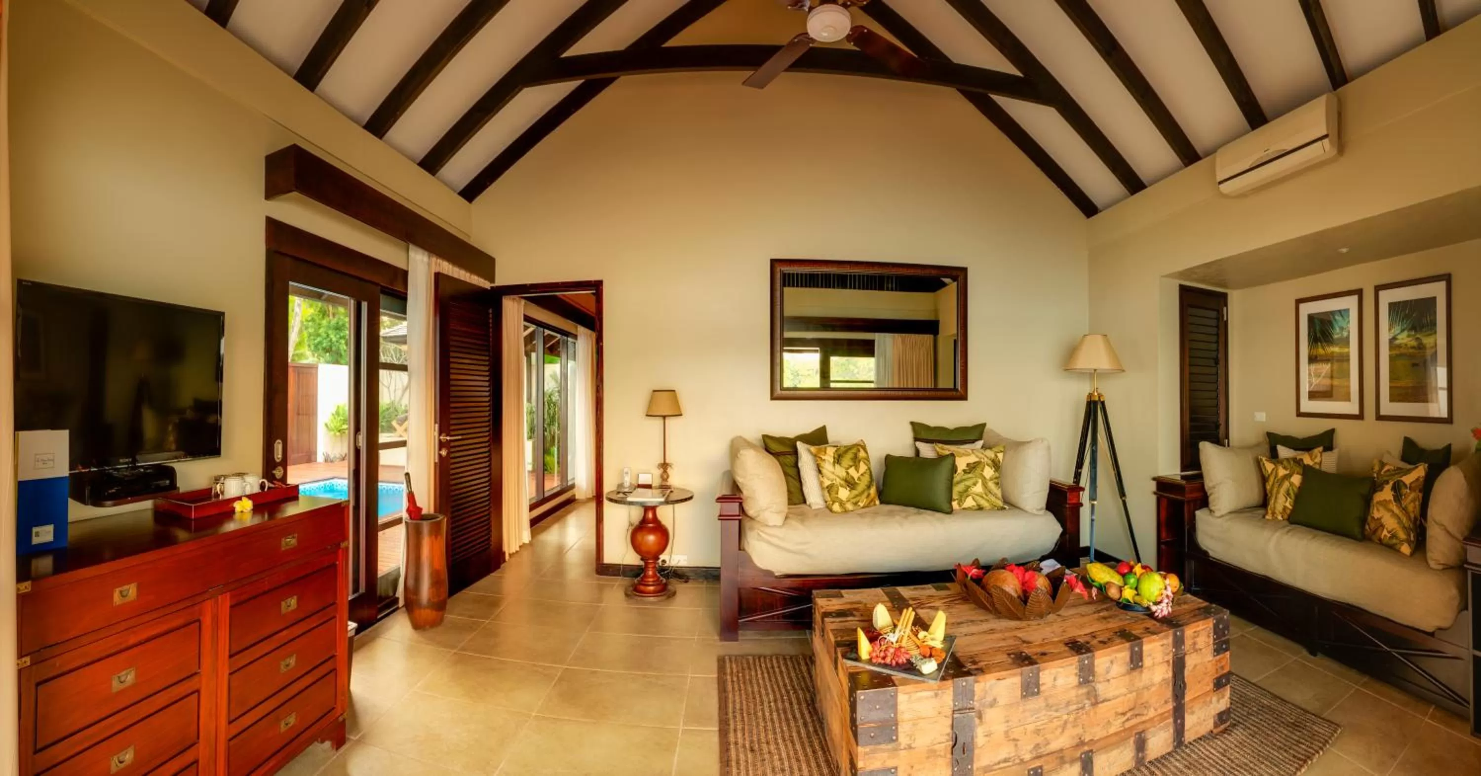 Living room in Warwick Le Lagon Resort & Spa, Vanuatu